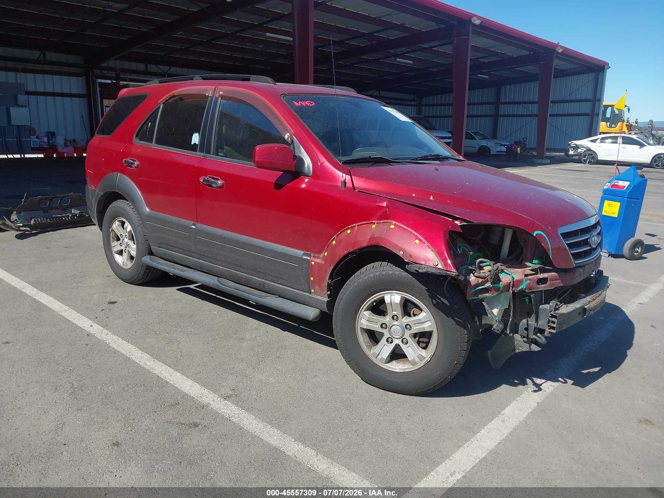 2008 Kia Sorento Ex Red vin: KNDJC736185830652