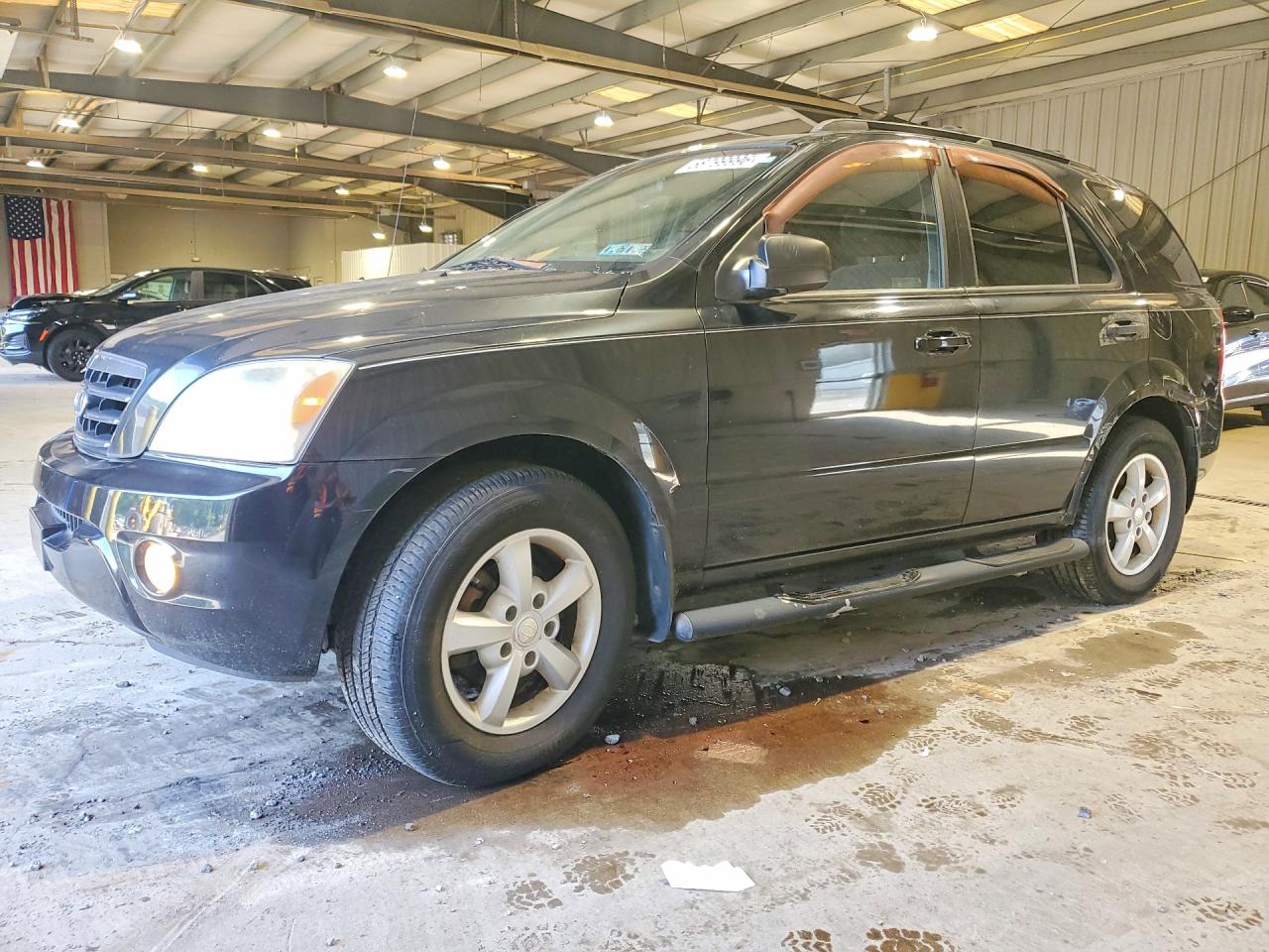 2007 Kia Sorento Lx Black vin: KNDJC736275708493