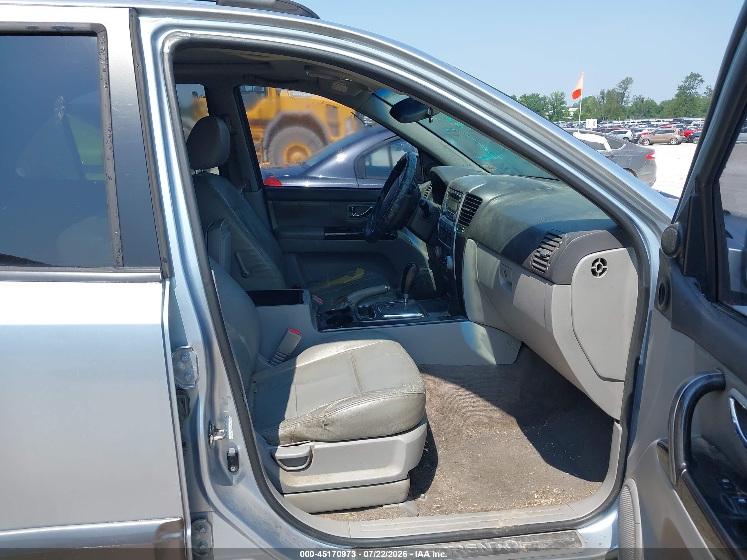 2007 Kia Sorento Ex Silver vin: KNDJC736475754133