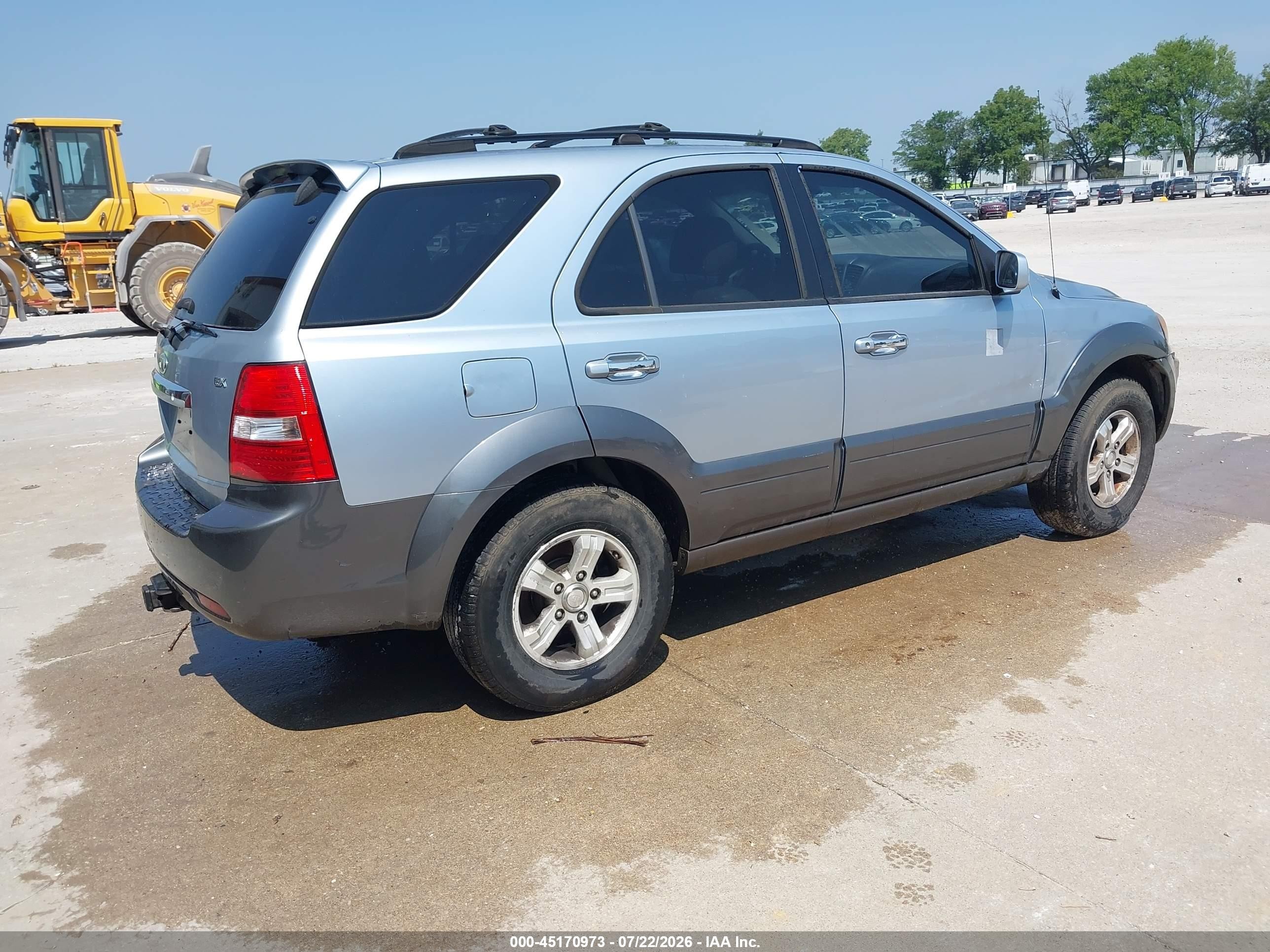 2007 Kia Sorento Ex Silver vin: KNDJC736475754133