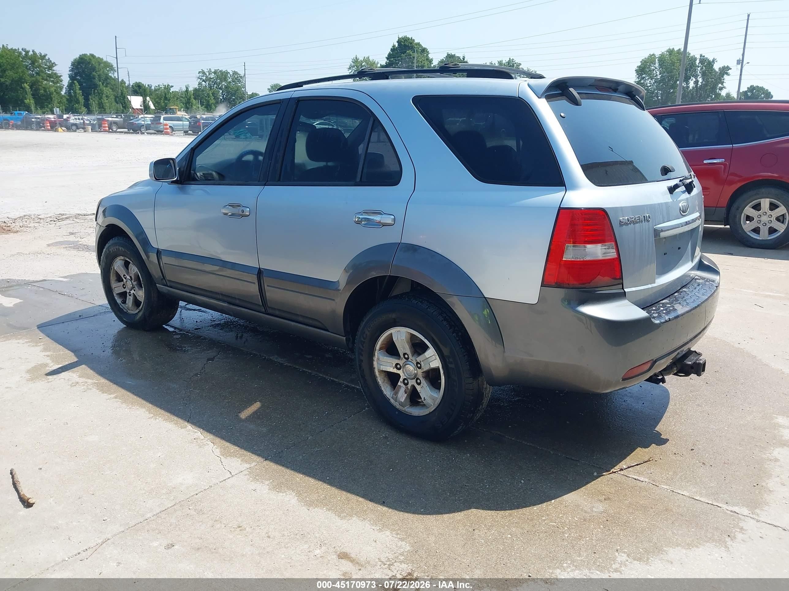 2007 Kia Sorento Ex Silver vin: KNDJC736475754133