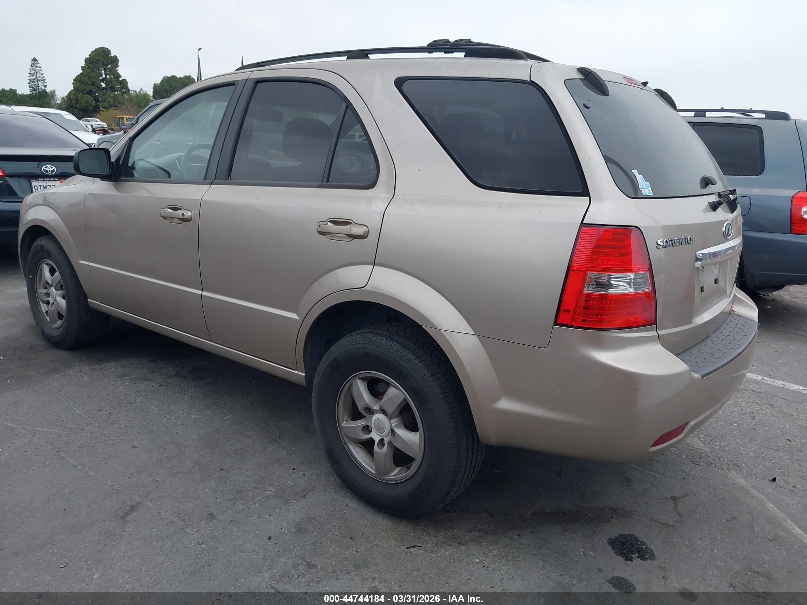 2007 Kia Sorento Lx Gold vin: KNDJC736575717768