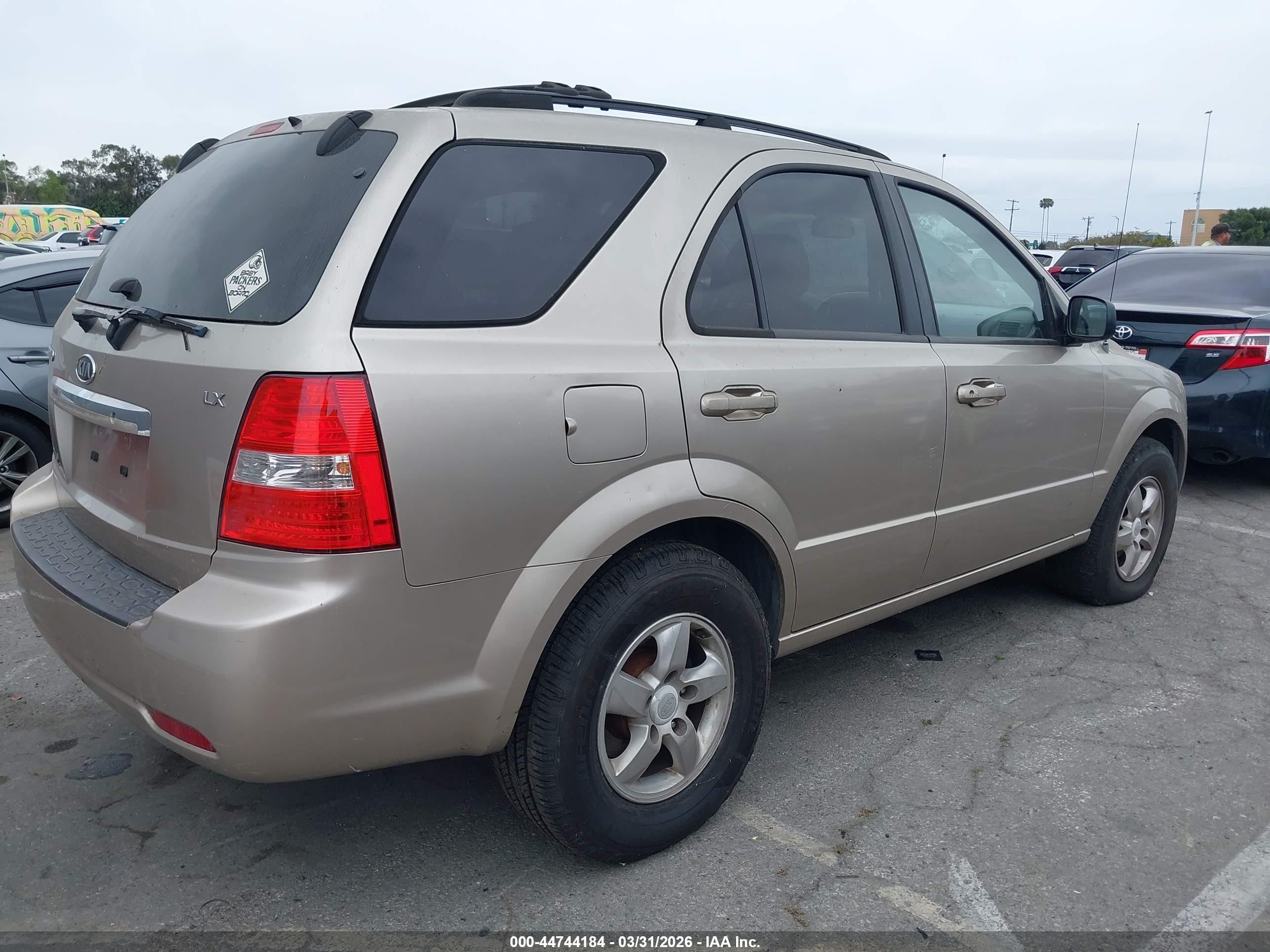 2007 Kia Sorento Lx Gold vin: KNDJC736575717768