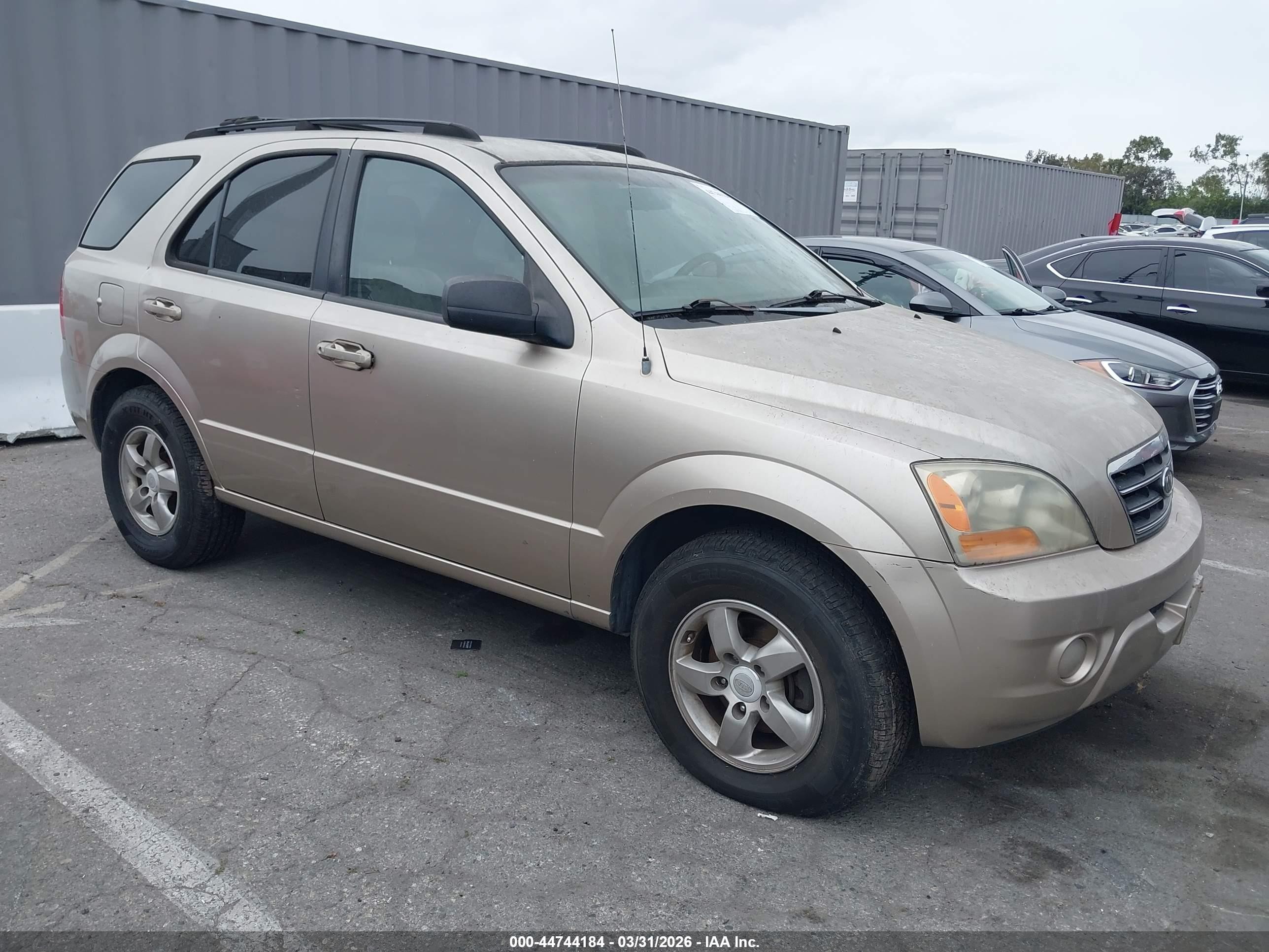 2007 Kia Sorento Lx Gold vin: KNDJC736575717768