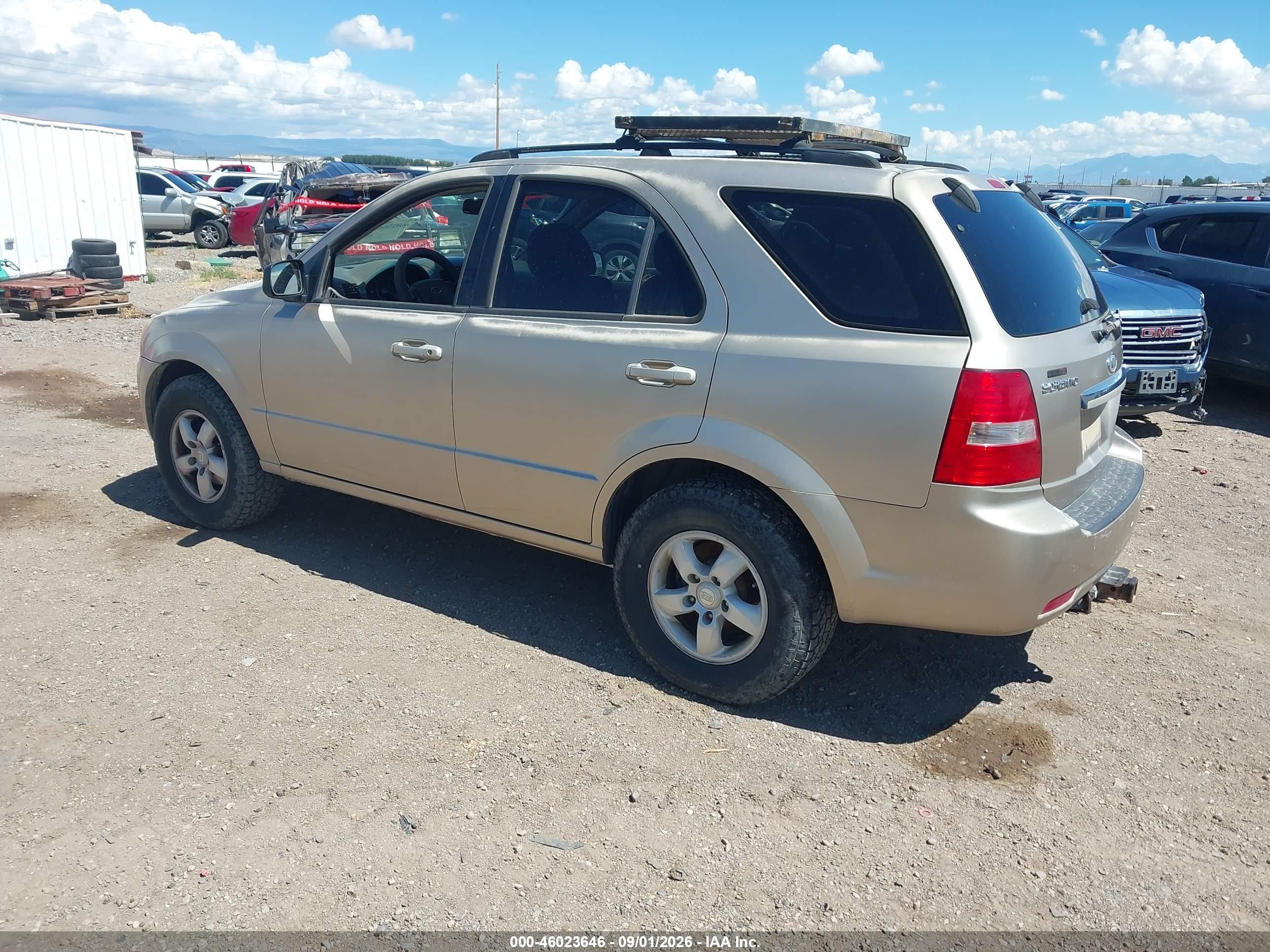 2007 Kia Sorento Lx Золотой vin: KNDJC736775670422
