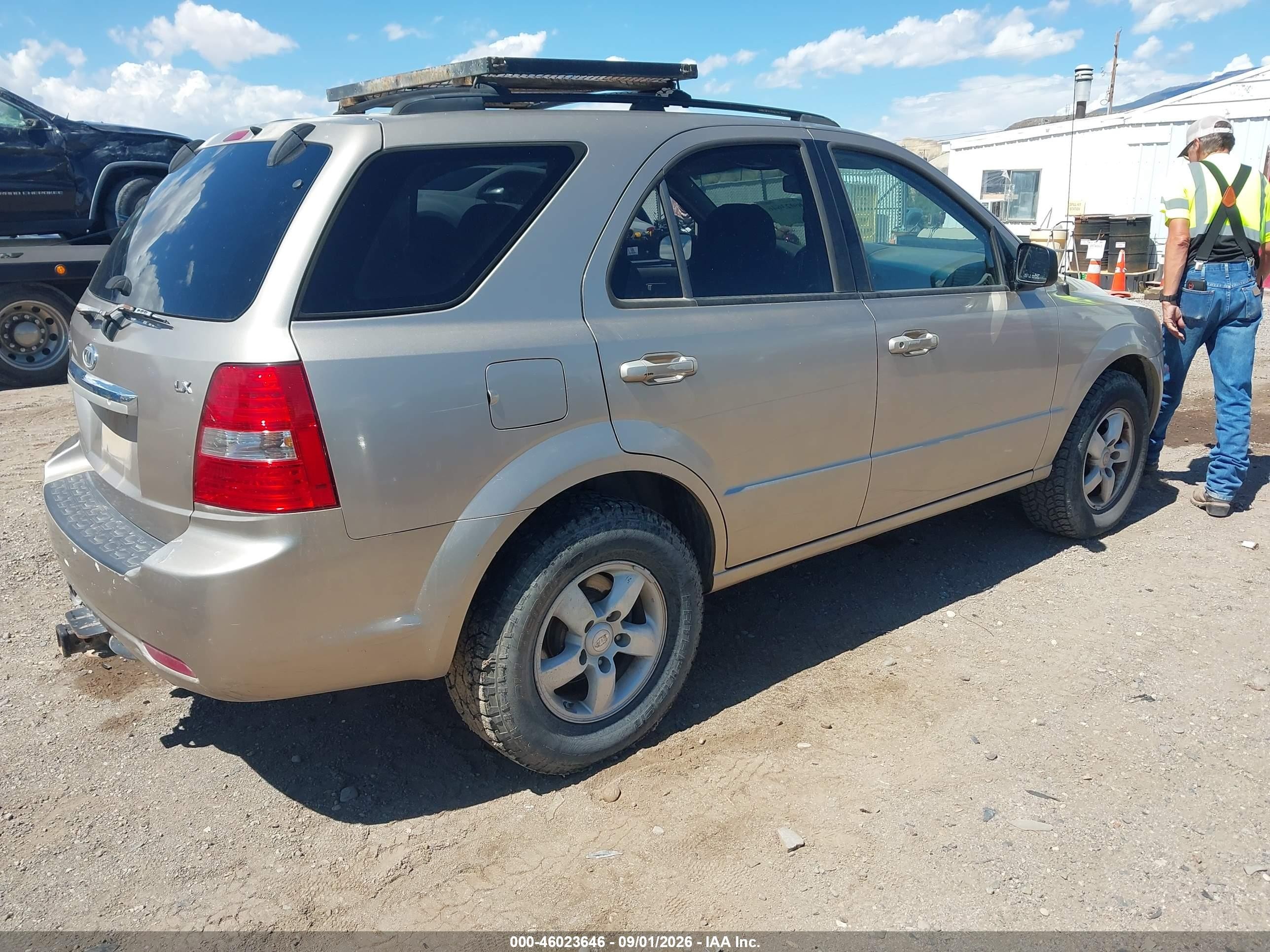 2007 Kia Sorento Lx Золотой vin: KNDJC736775670422
