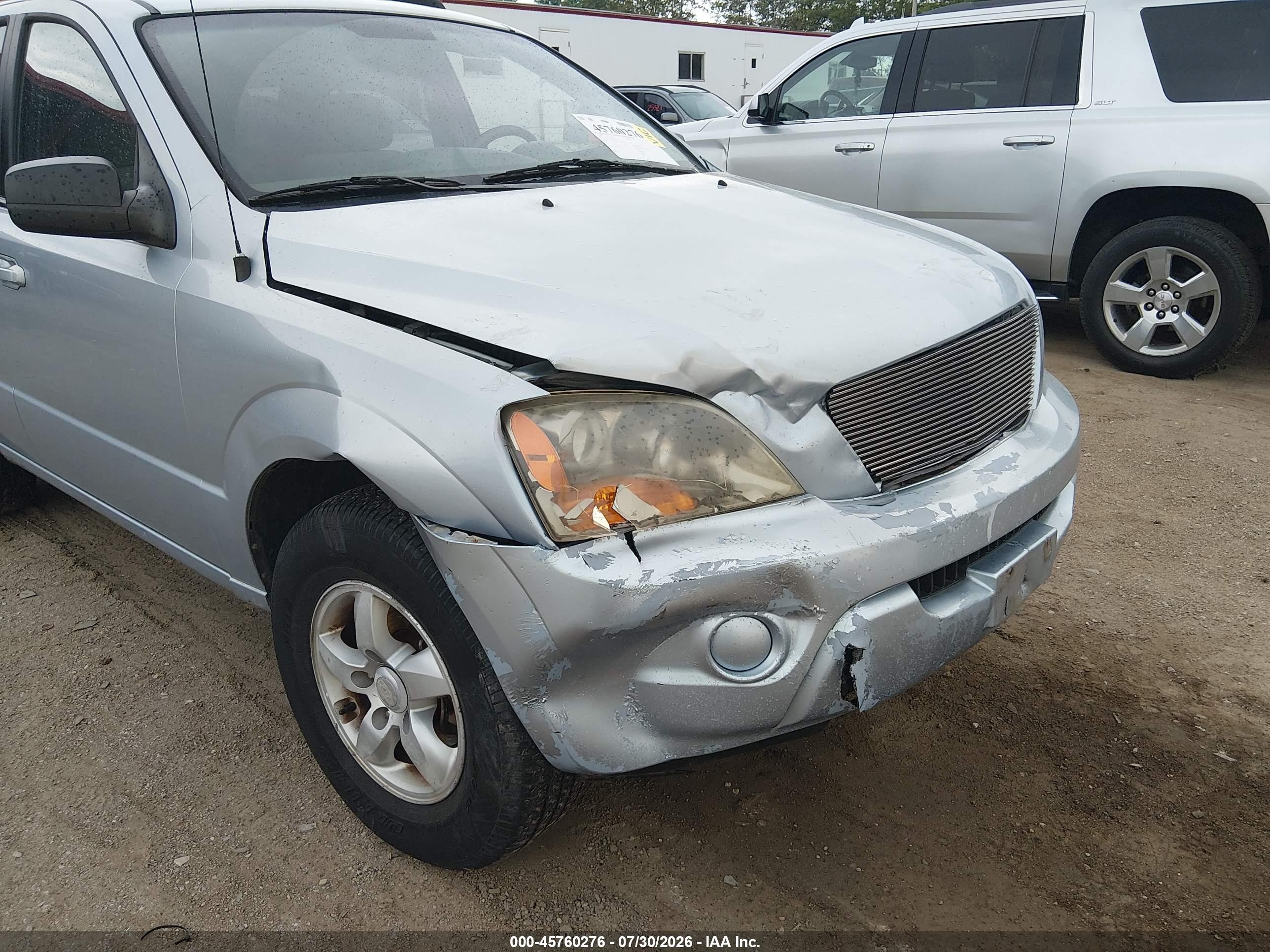 2007 Kia Sorento Lx Light Blue vin: KNDJC736875668632