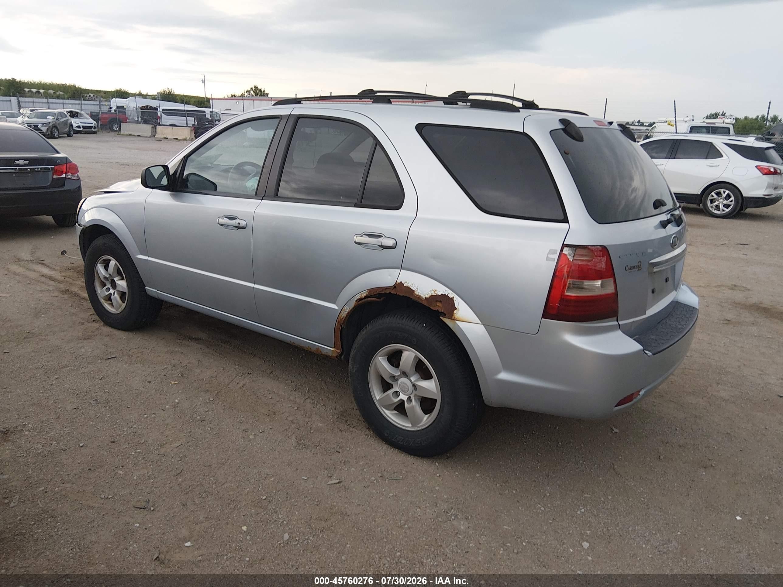 2007 Kia Sorento Lx Light Blue vin: KNDJC736875668632