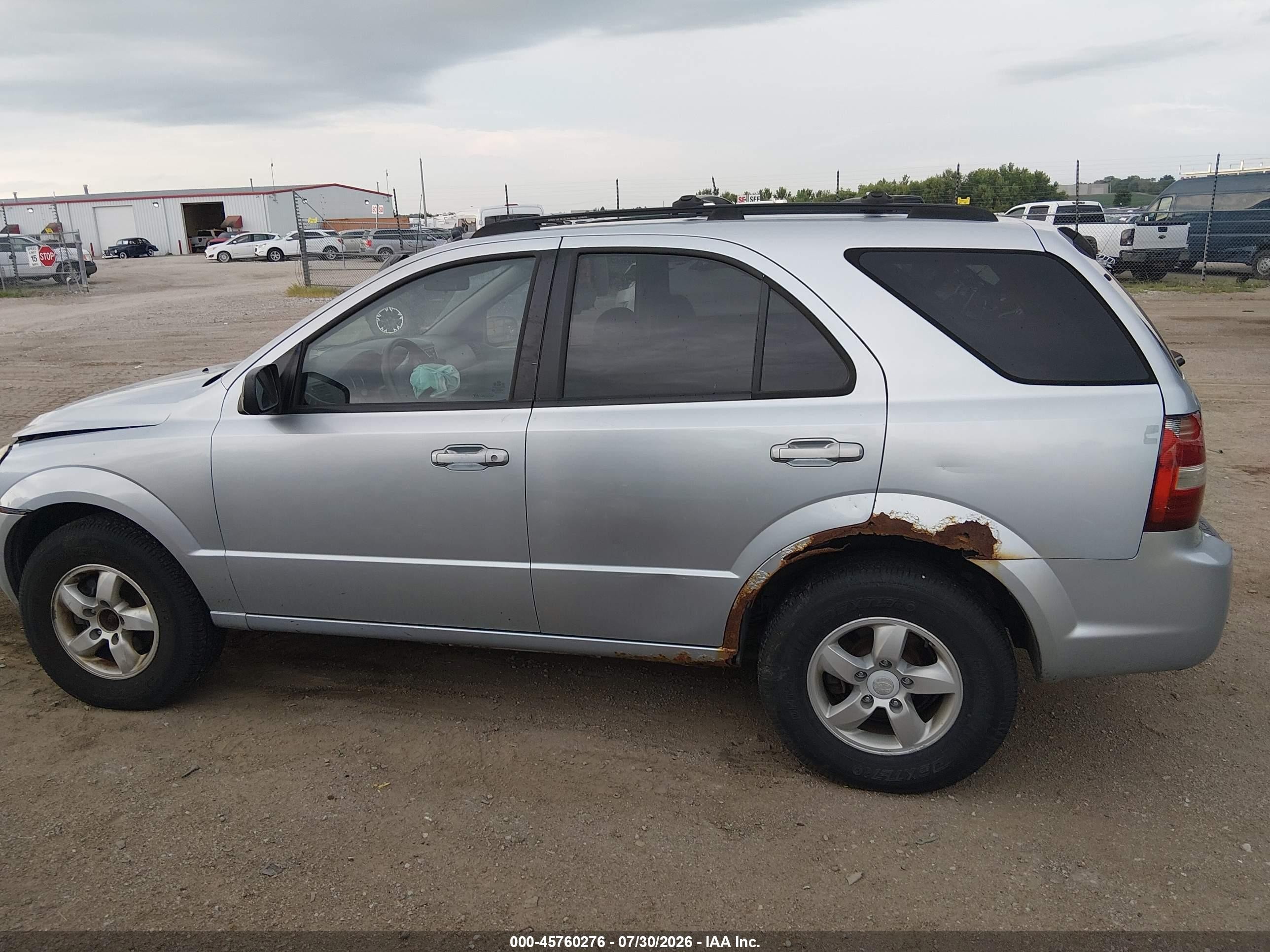 2007 Kia Sorento Lx Light Blue vin: KNDJC736875668632