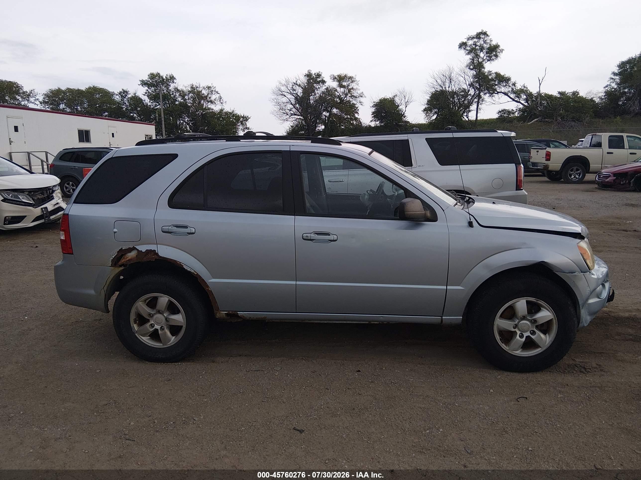 2007 Kia Sorento Lx Light Blue vin: KNDJC736875668632