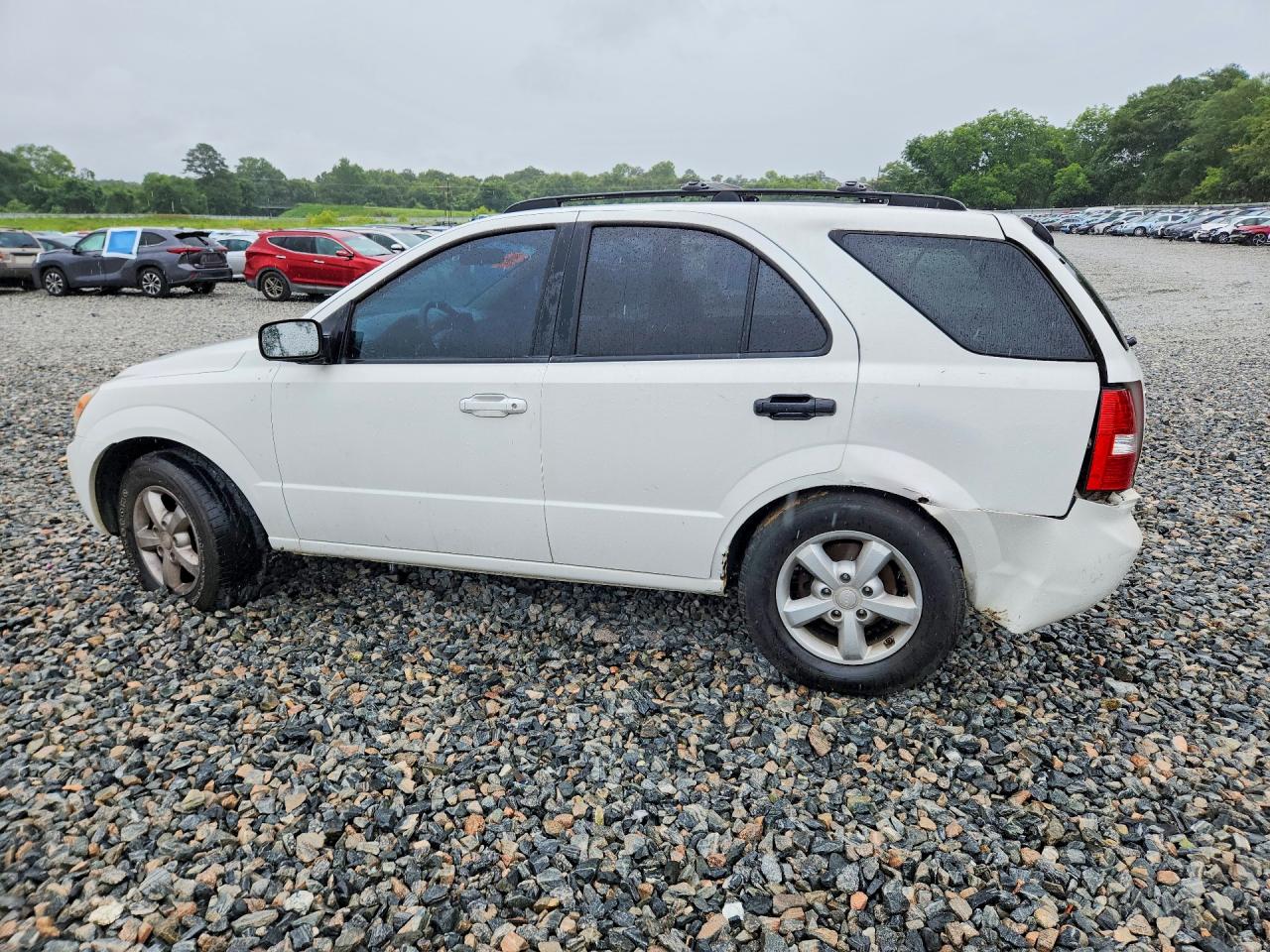 2007 Kia Sorento Lx White vin: KNDJC736875683695