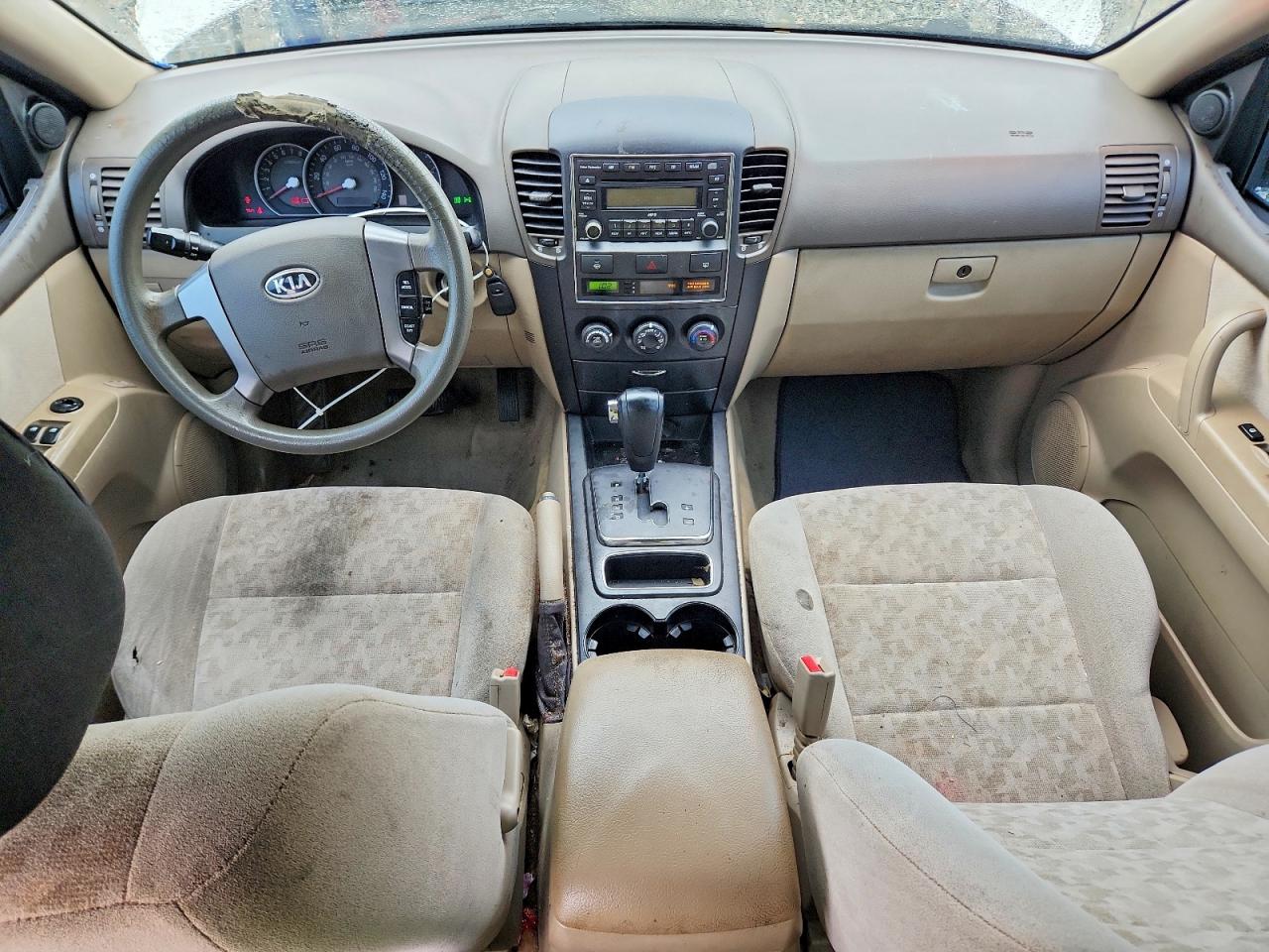2007 Kia Sorento Lx White vin: KNDJC736875683695