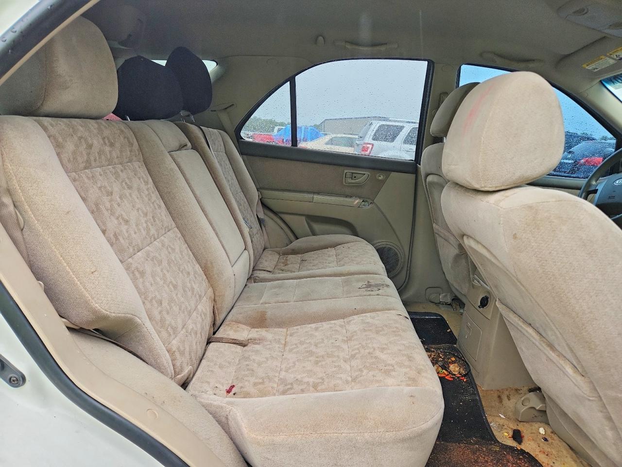 2007 Kia Sorento Lx White vin: KNDJC736875683695