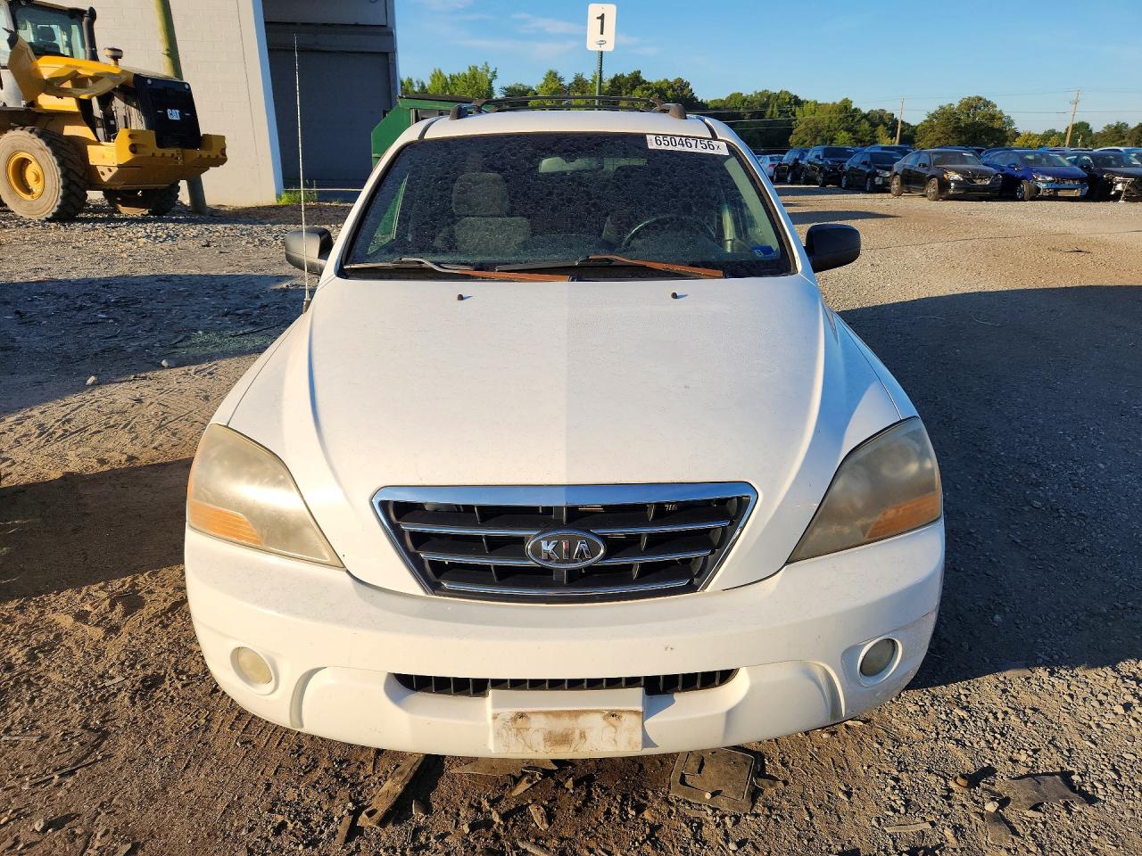 2007 Kia Sorento Lx White vin: KNDJC736975673323
