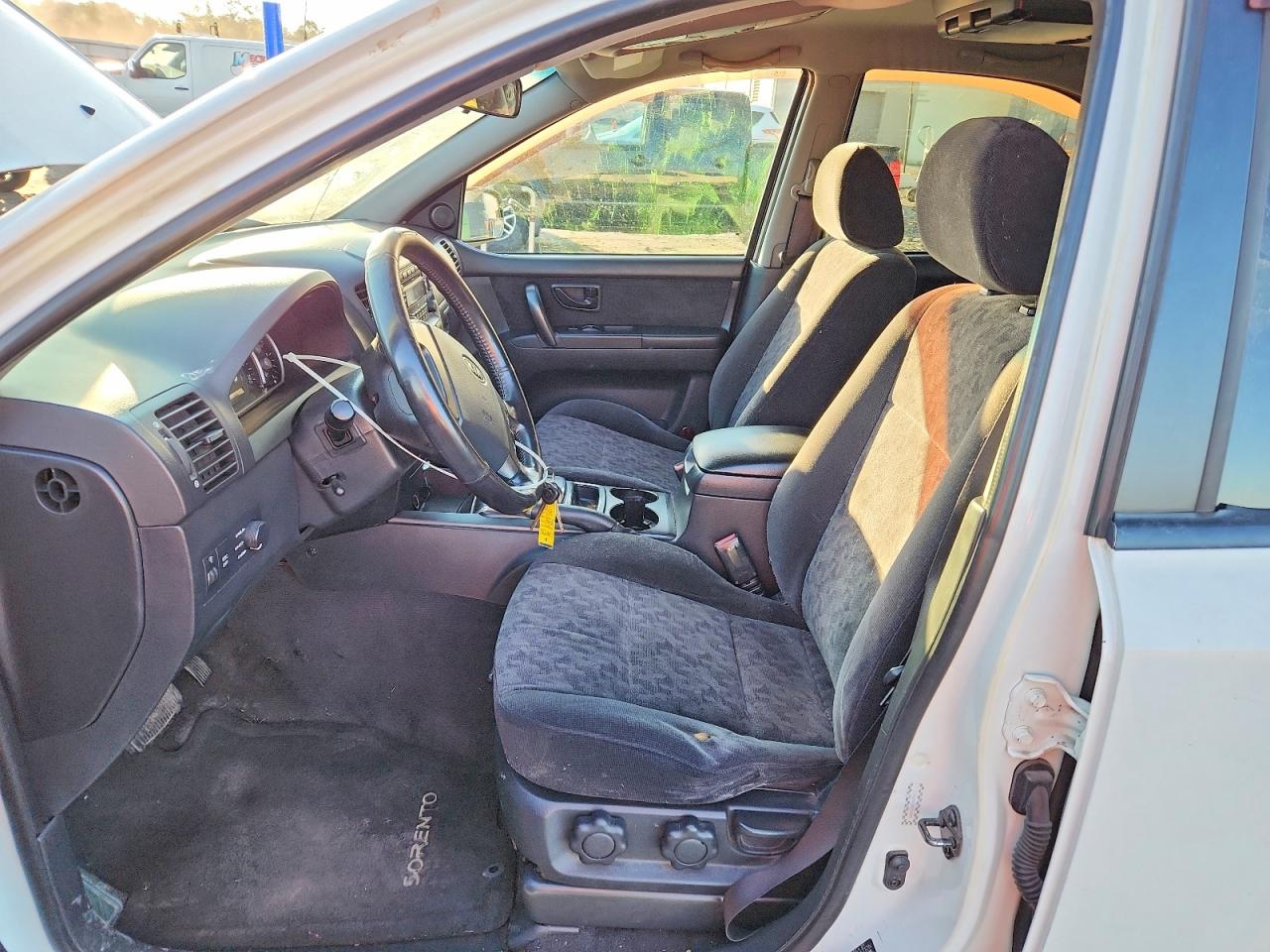 2007 Kia Sorento Lx White vin: KNDJC736975673323