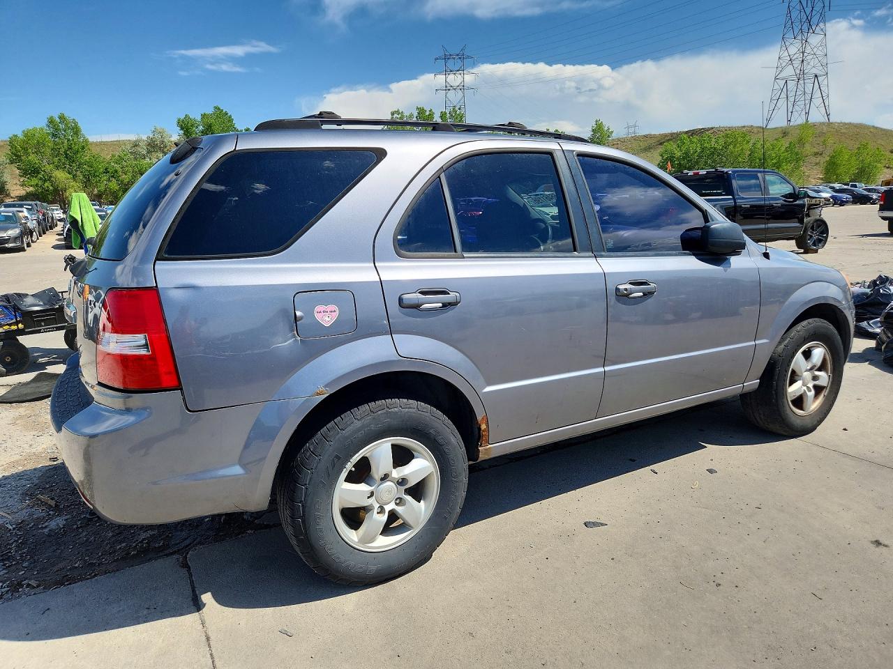 2007 Kia Sorento Lx Gray vin: KNDJC736975693197