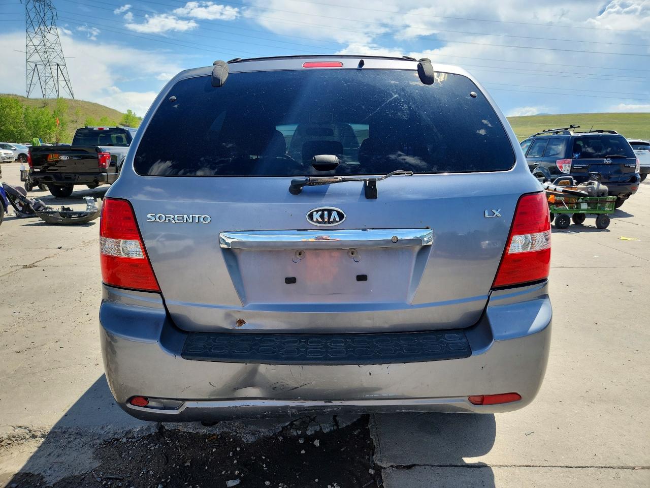2007 Kia Sorento Lx Gray vin: KNDJC736975693197