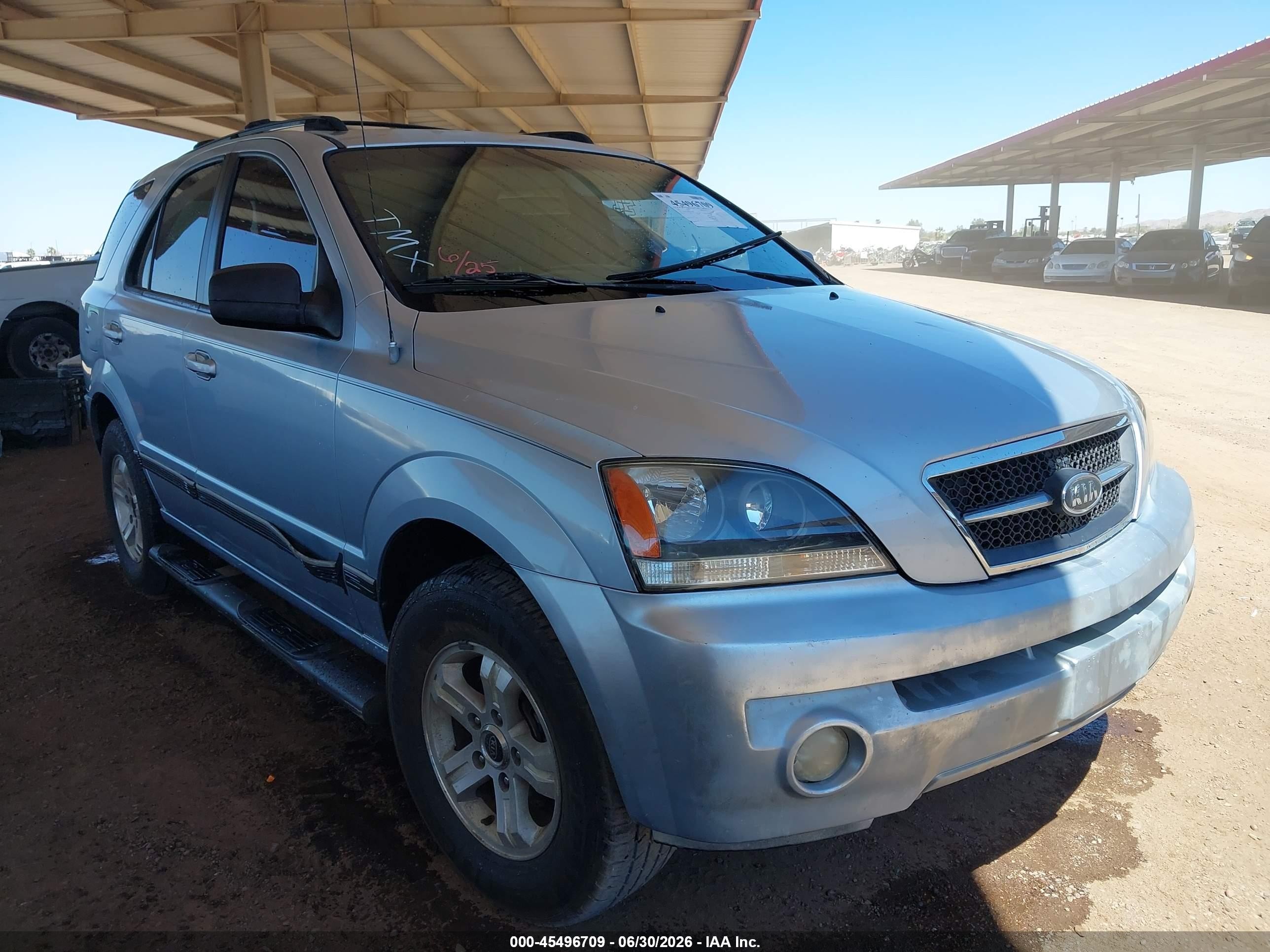 2005 Kia Sorento Ex/lx Blue vin: KNDJD733055368342
