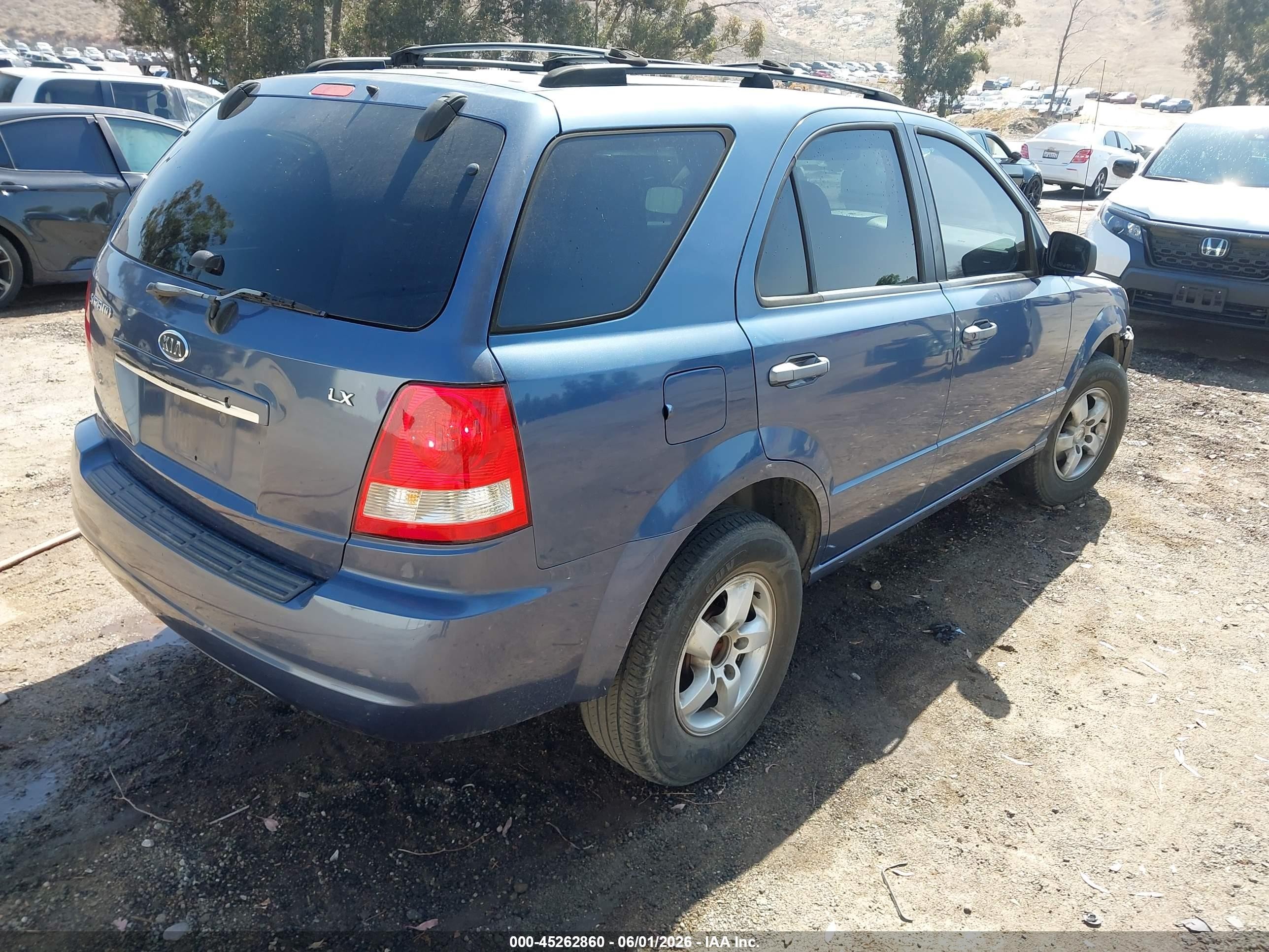 2006 Kia Sorento Ex/lx Blue vin: KNDJD733165568471