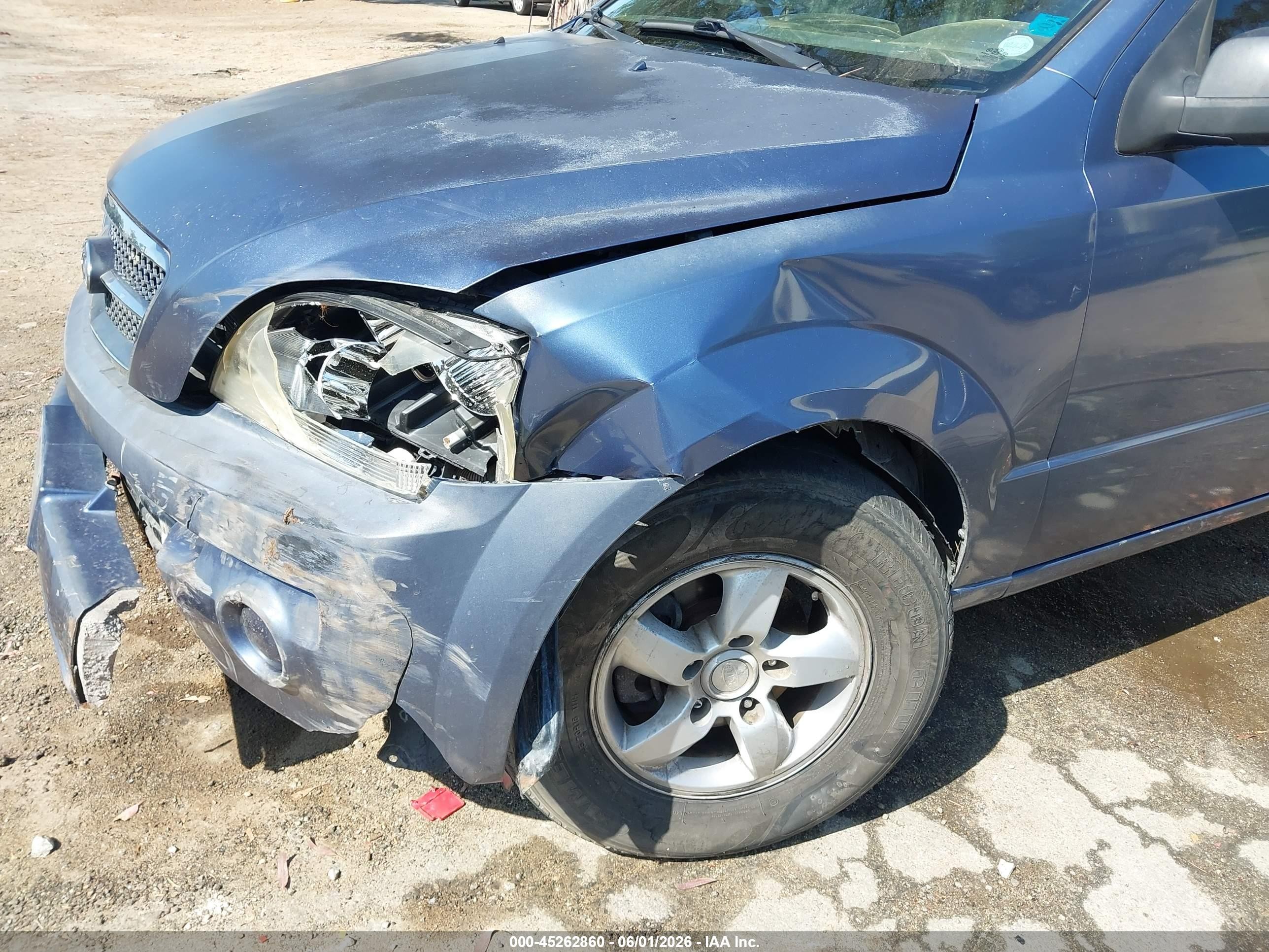 2006 Kia Sorento Ex/lx Blue vin: KNDJD733165568471