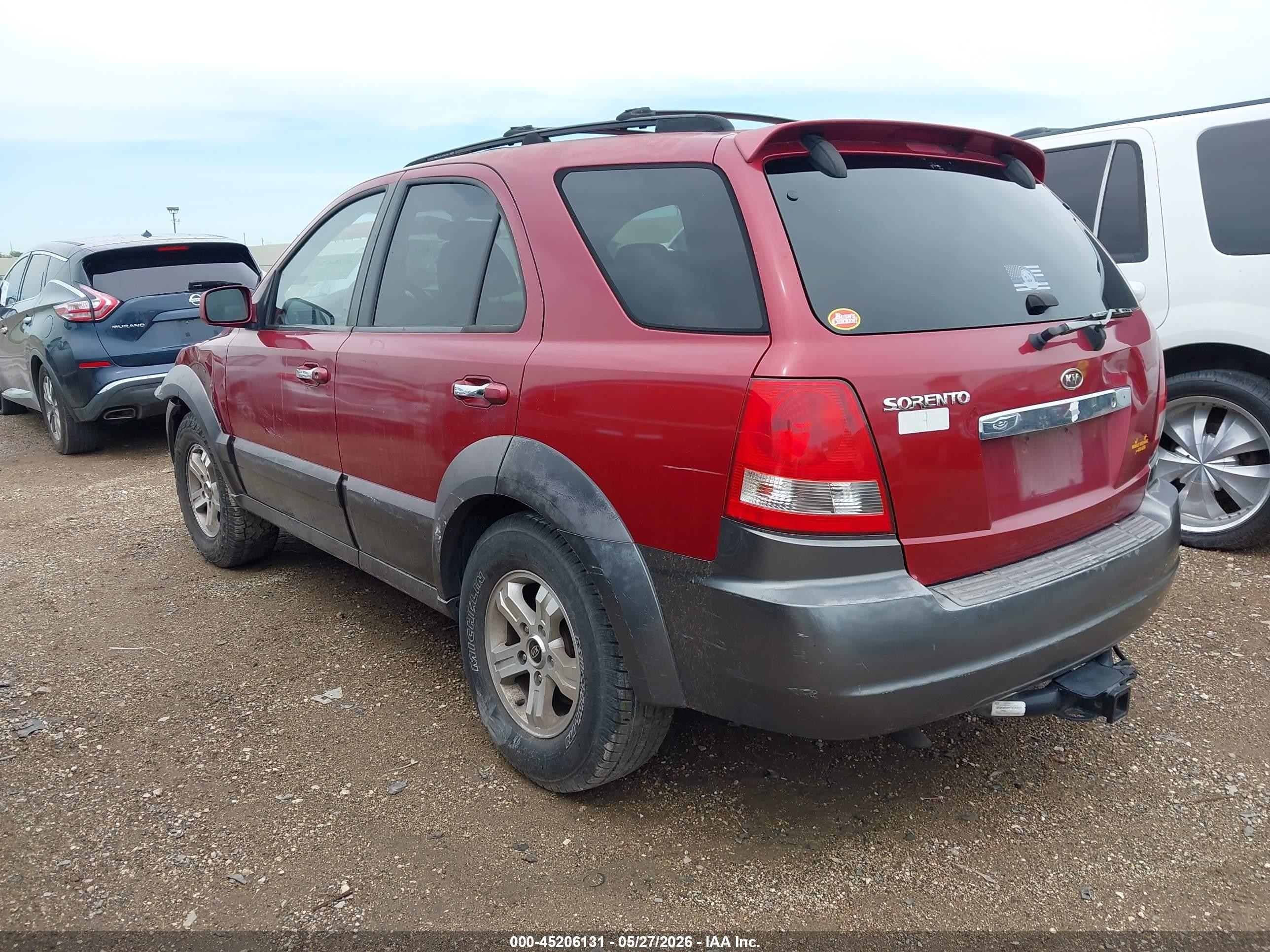 2003 Kia Sorento Ex/lx Красный vin: KNDJD733235045150