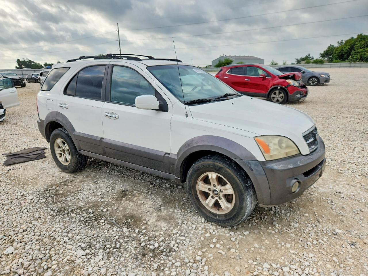 2003 Kia Sorento Lx White vin: KNDJD733235054933