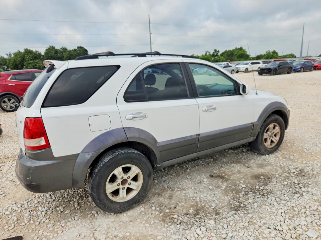 2003 Kia Sorento Lx White vin: KNDJD733235054933
