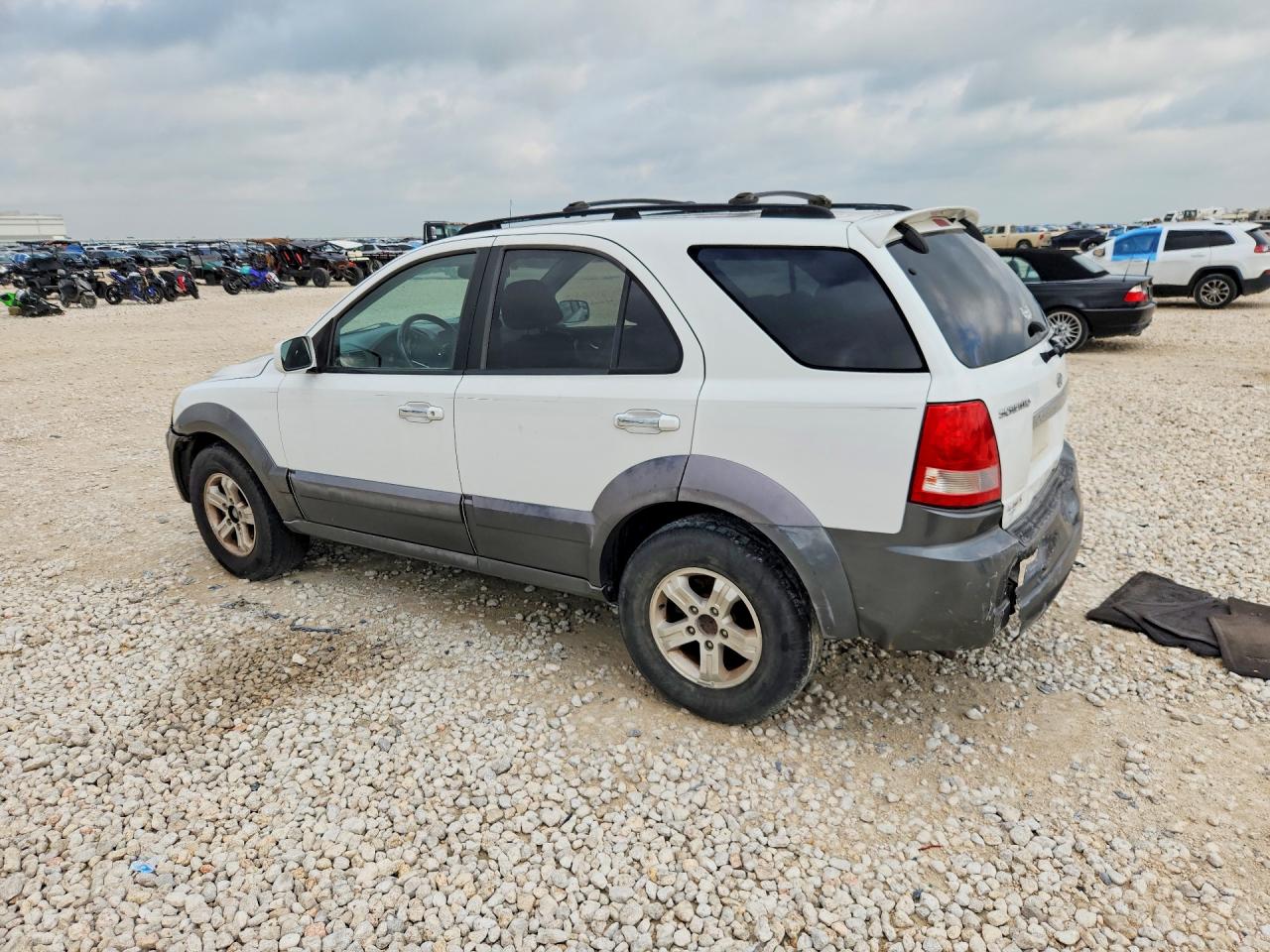2003 Kia Sorento Lx White vin: KNDJD733235054933