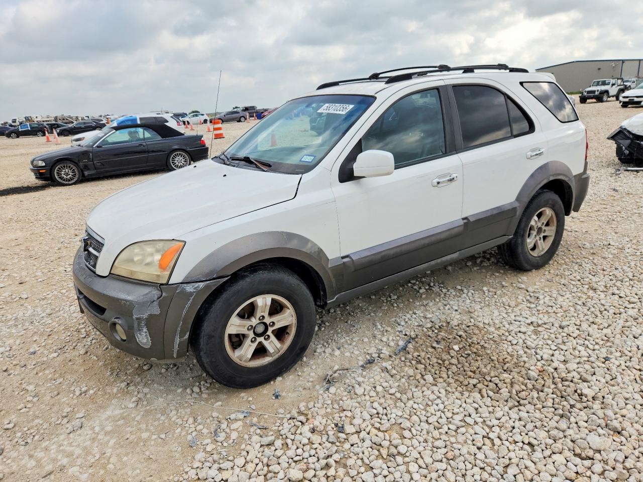 2003 Kia Sorento Lx White vin: KNDJD733235054933