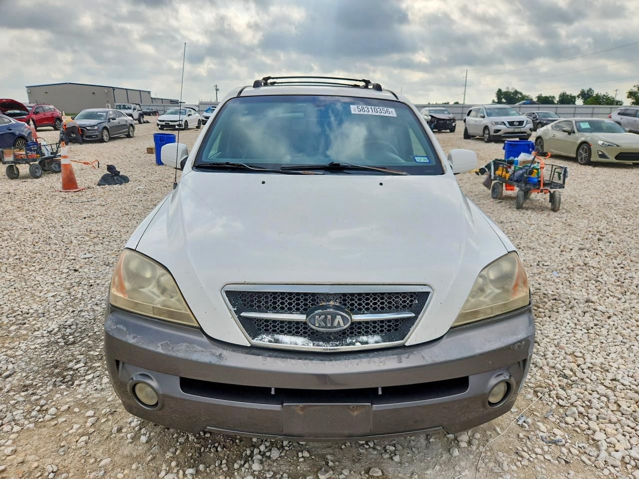 2003 Kia Sorento Lx White vin: KNDJD733235054933