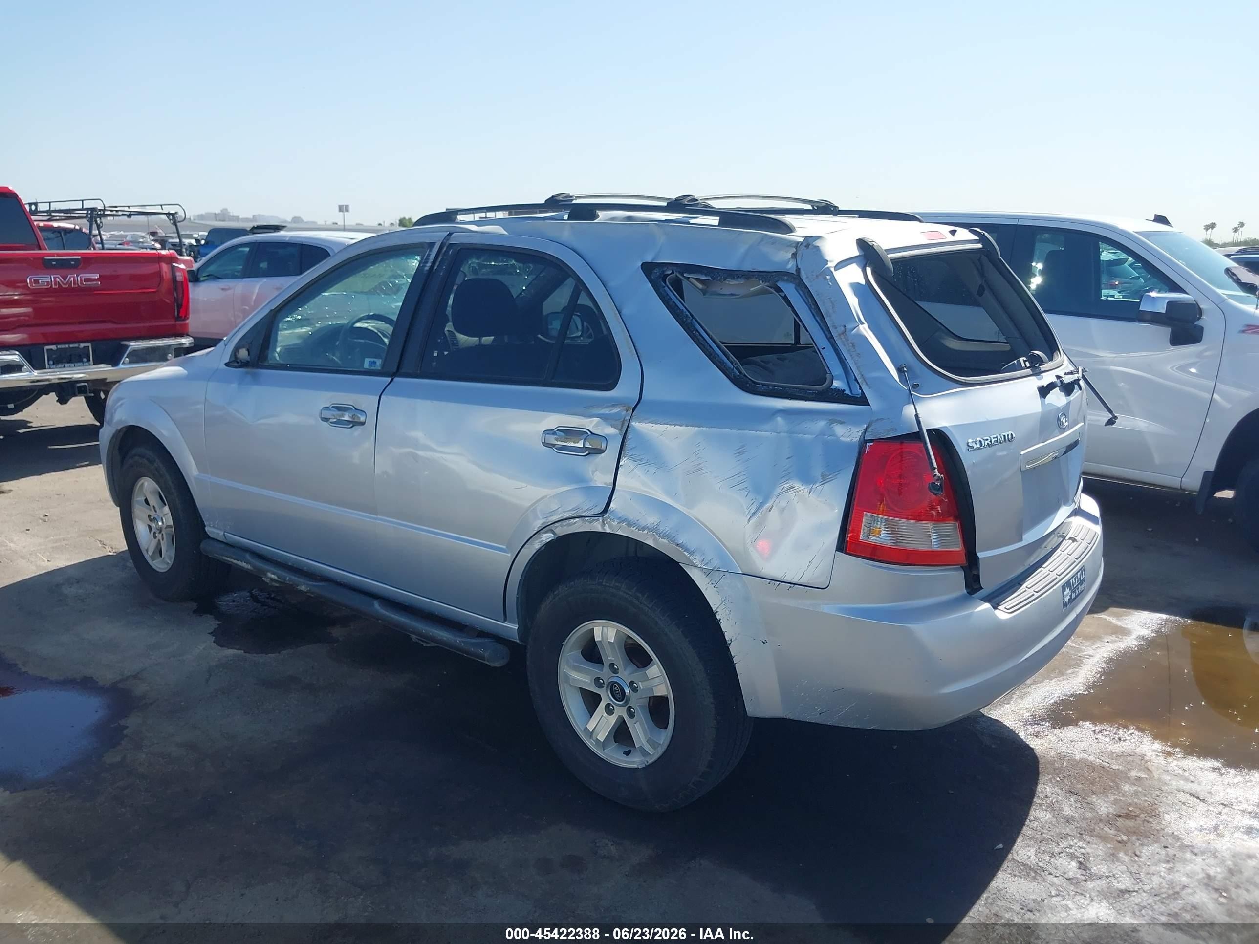 2005 Kia Sorento Ex/lx Silver vin: KNDJD733255486800