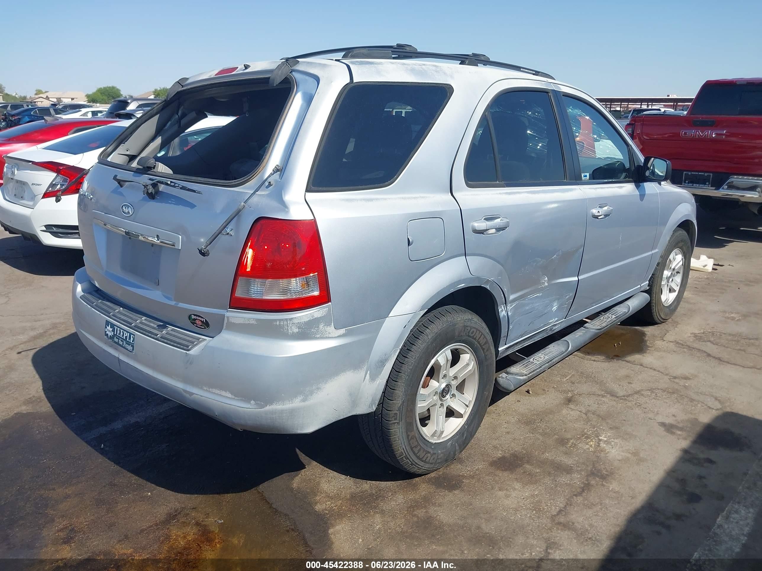 2005 Kia Sorento Ex/lx Silver vin: KNDJD733255486800