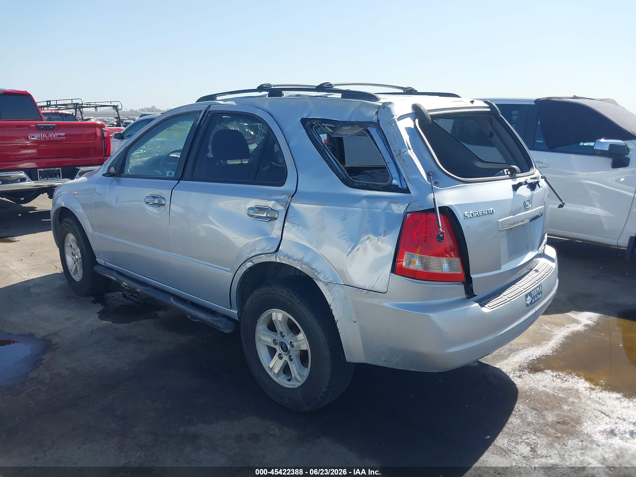 2005 Kia Sorento Ex/lx Silver vin: KNDJD733255486800