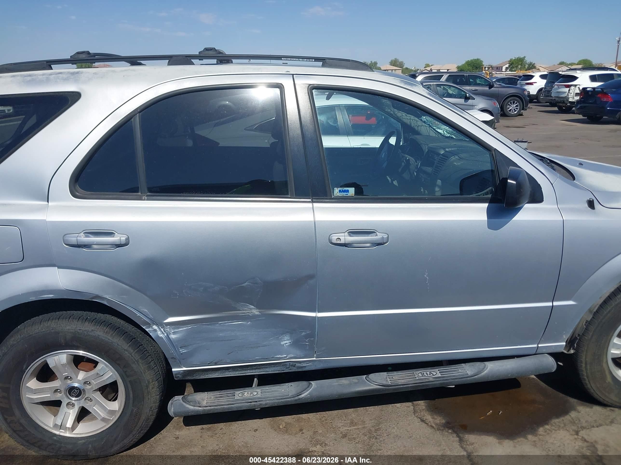 2005 Kia Sorento Ex/lx Silver vin: KNDJD733255486800