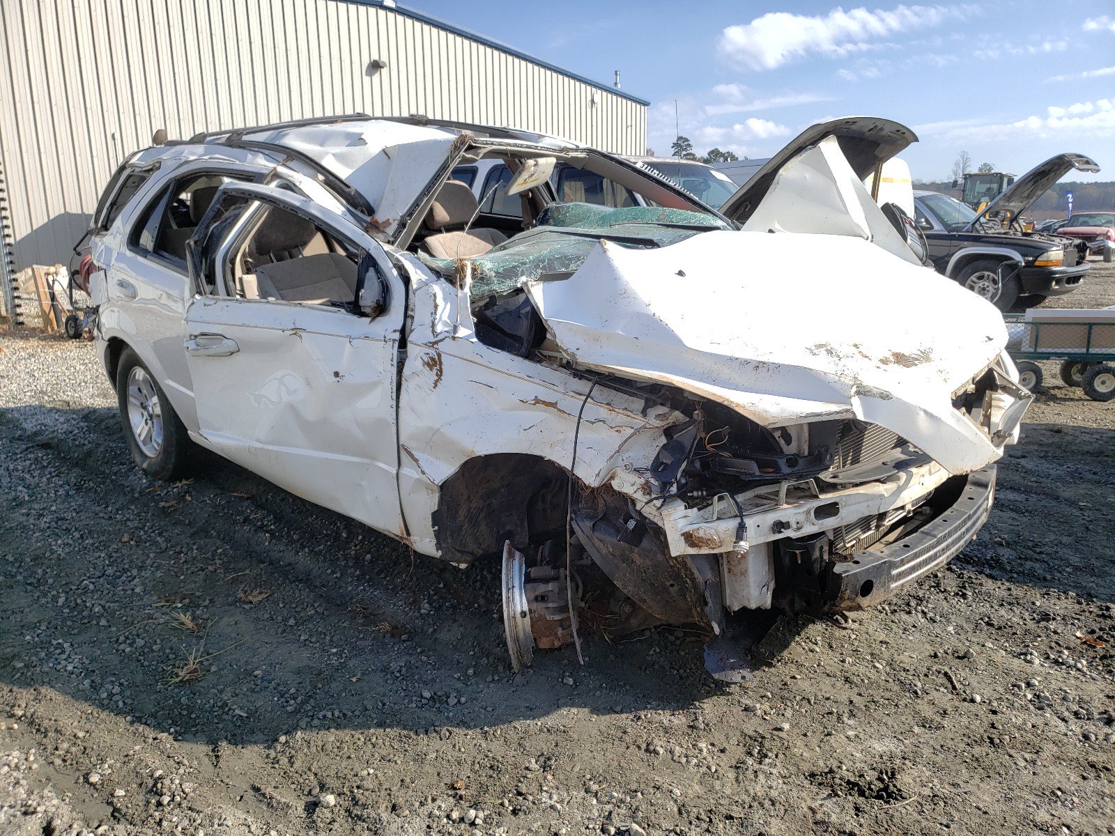 2005 Kia Sorento Ex Белый vin: KNDJD733255490829