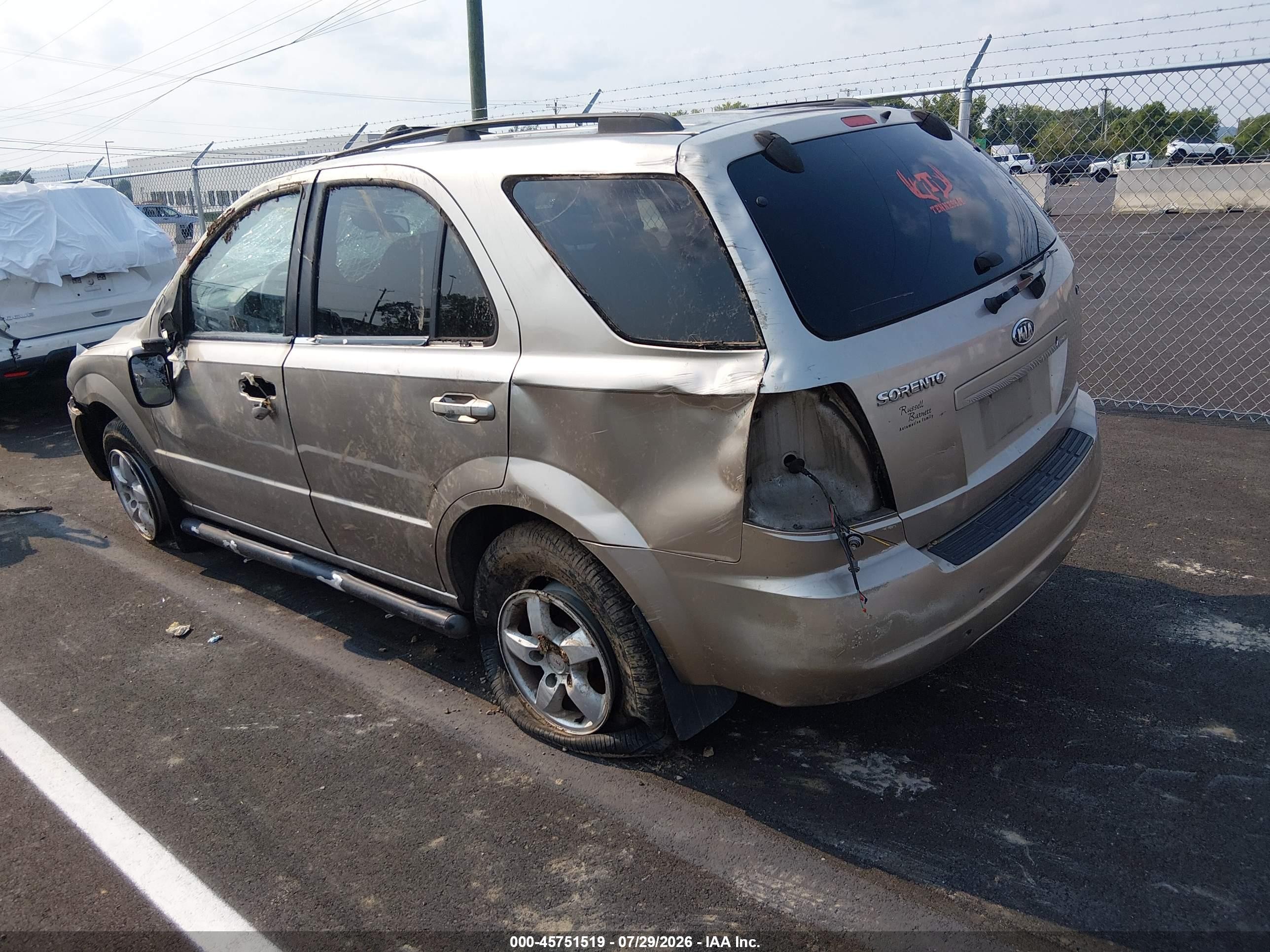 2006 Kia Sorento Ex/lx Gold vin: KNDJD733265536449