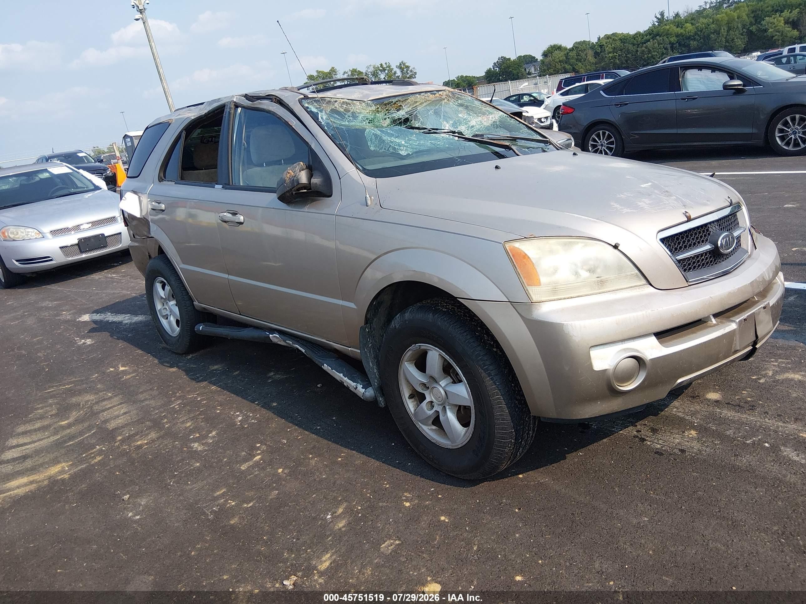 2006 Kia Sorento Ex/lx Gold vin: KNDJD733265536449