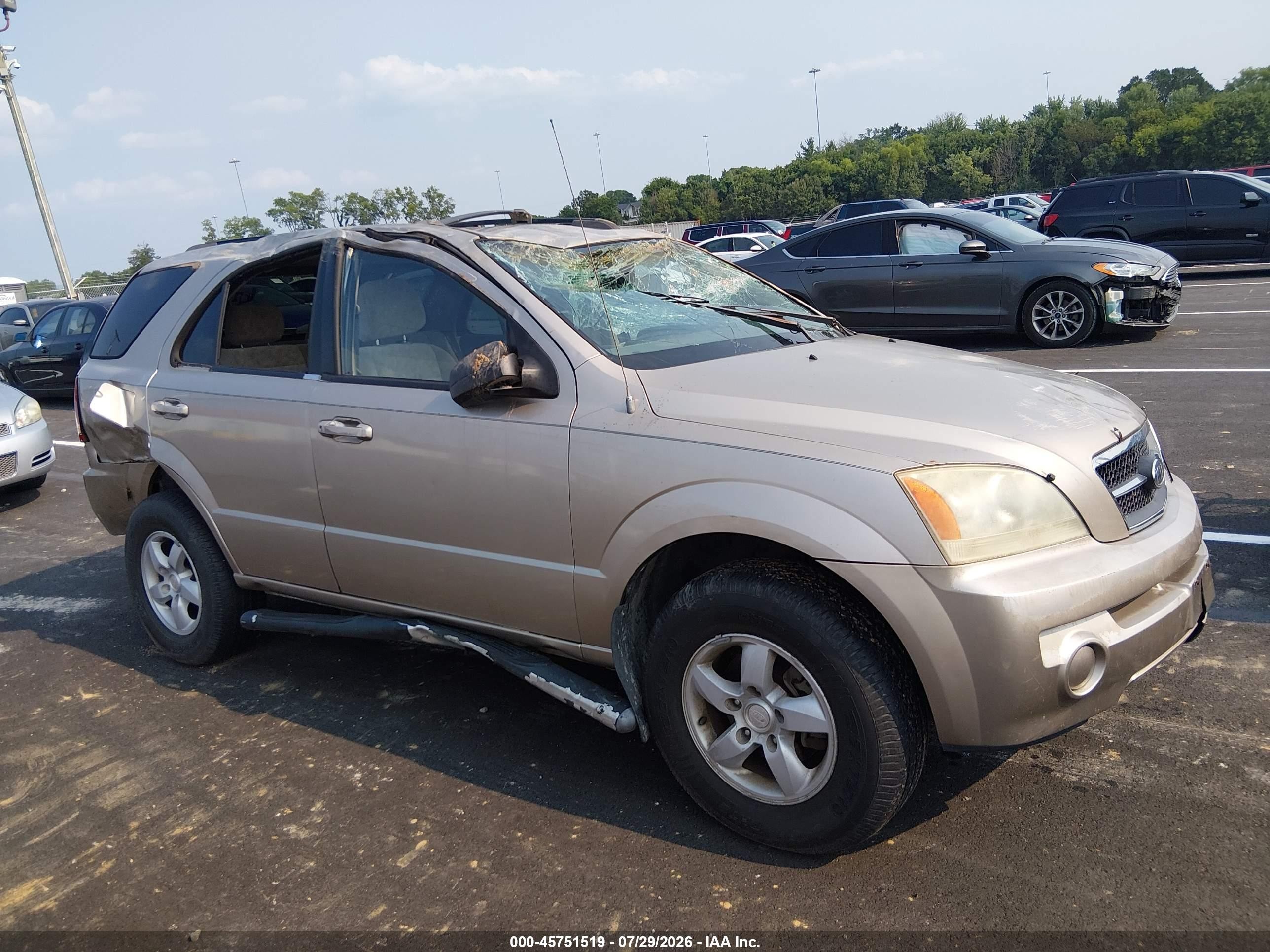 2006 Kia Sorento Ex/lx Gold vin: KNDJD733265536449