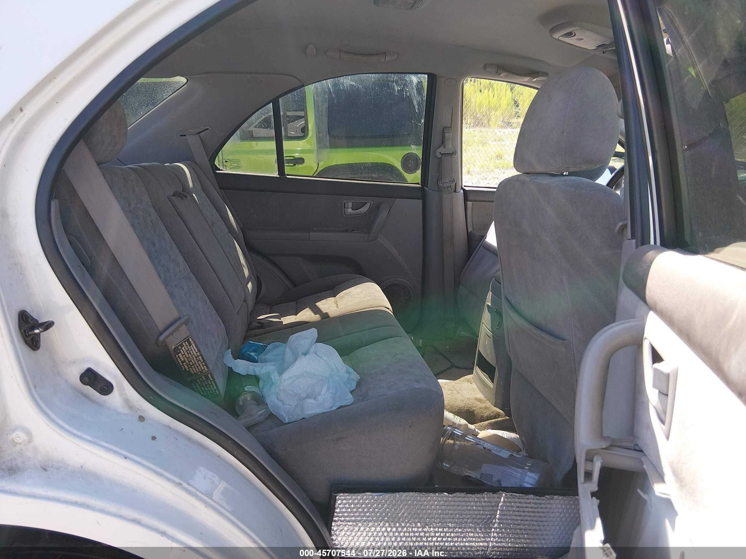 2006 Kia Sorento Ex/lx White vin: KNDJD733265539786