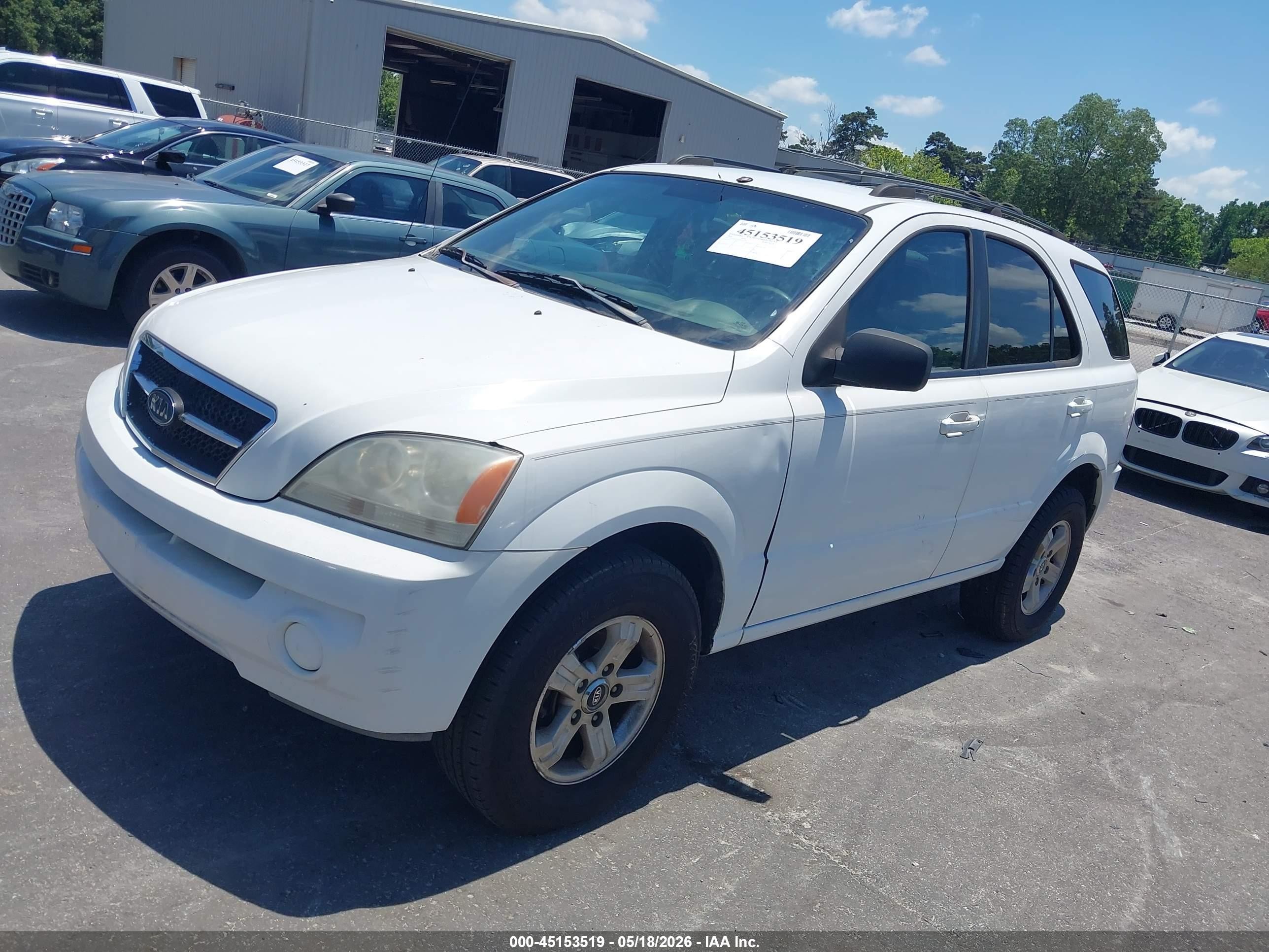 2004 Kia Sorento Ex/lx White vin: KNDJD733345213279