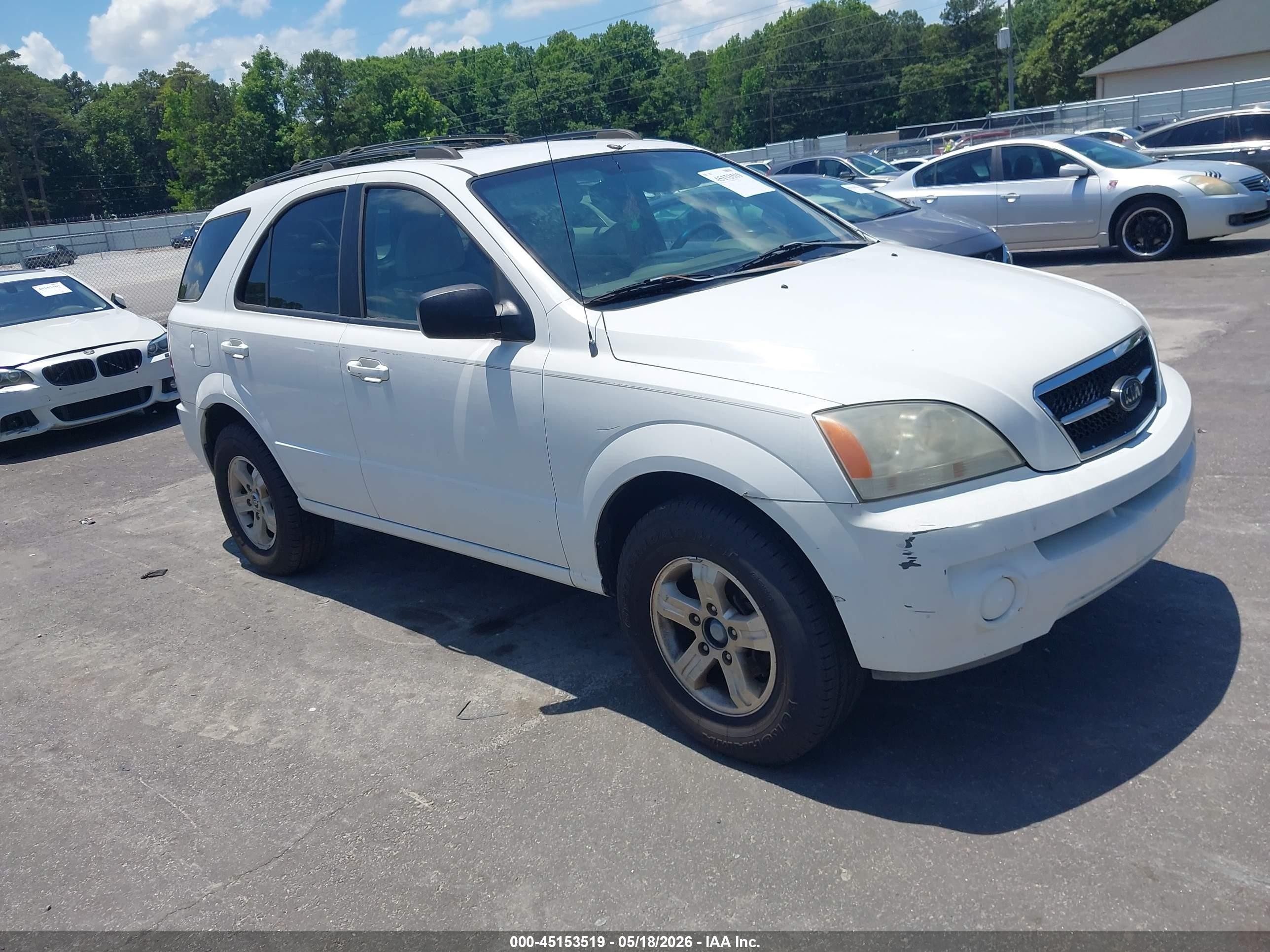 2004 Kia Sorento Ex/lx White vin: KNDJD733345213279