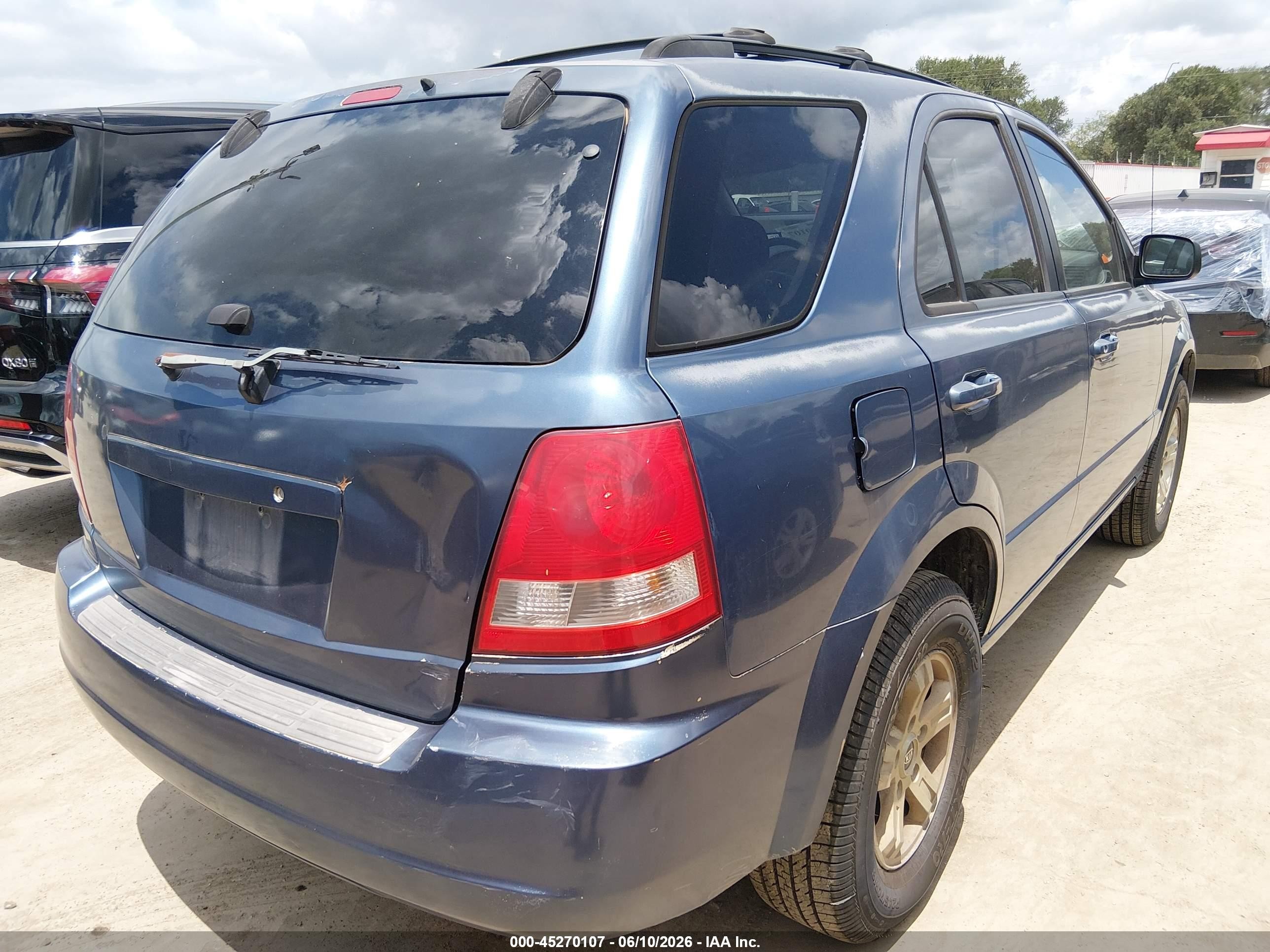 2005 Kia Sorento Ex/lx Blue vin: KNDJD733355466748