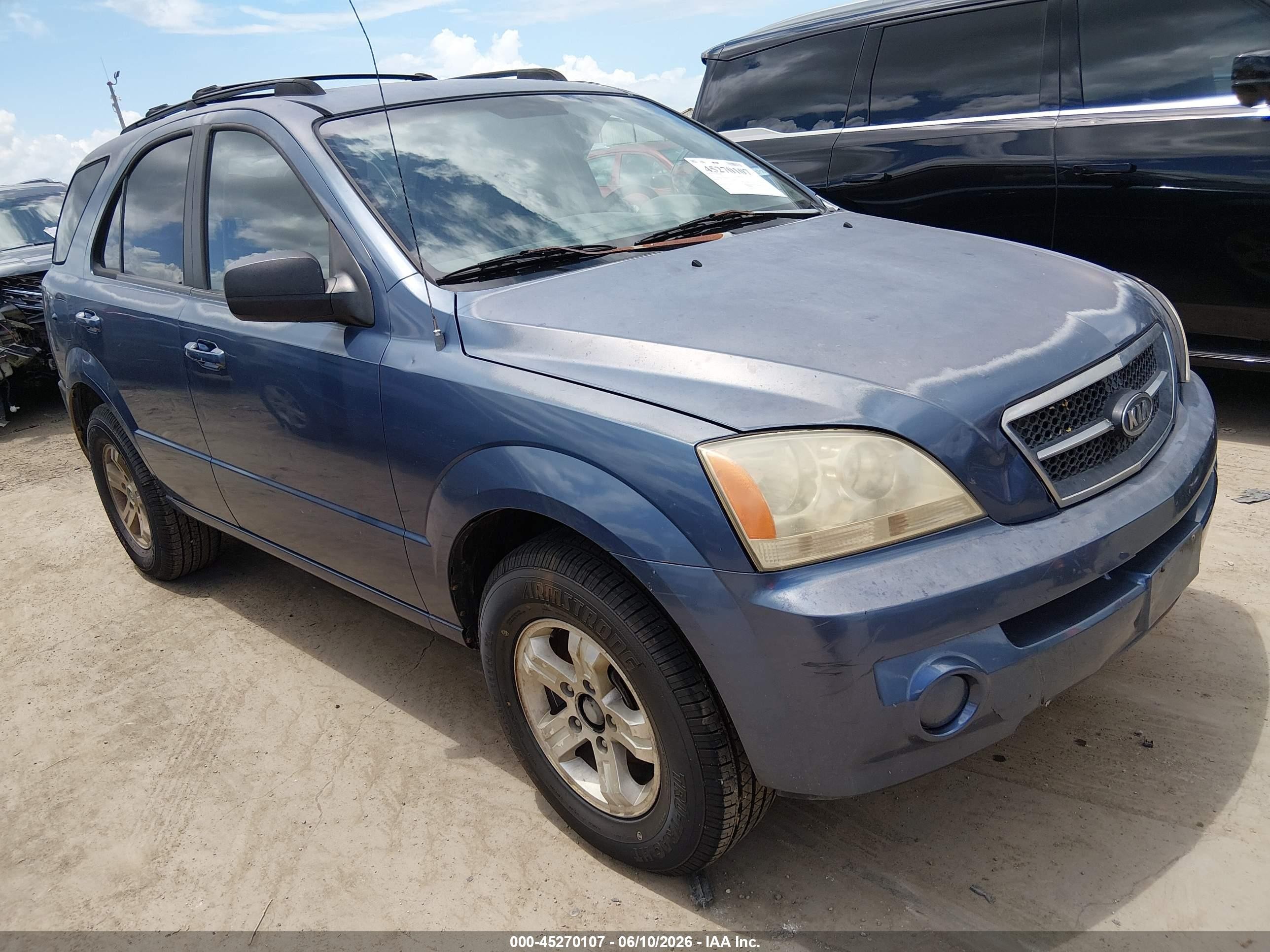 2005 Kia Sorento Ex/lx Blue vin: KNDJD733355466748
