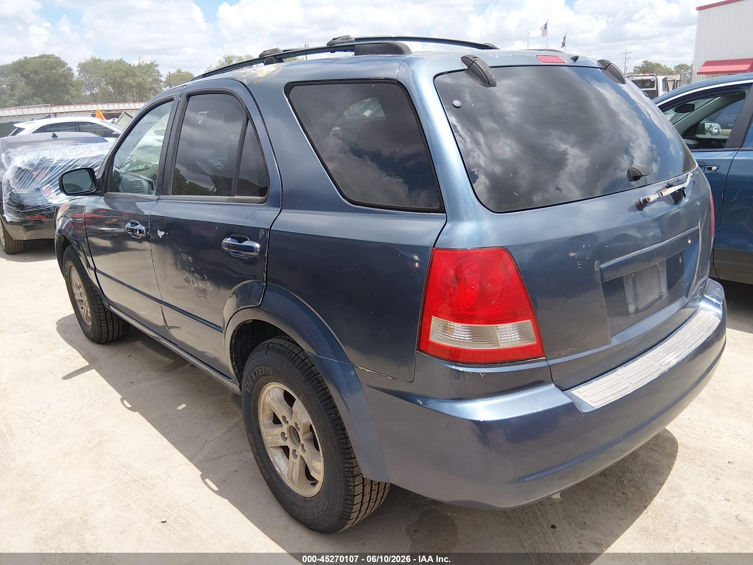 2005 Kia Sorento Ex/lx Blue vin: KNDJD733355466748