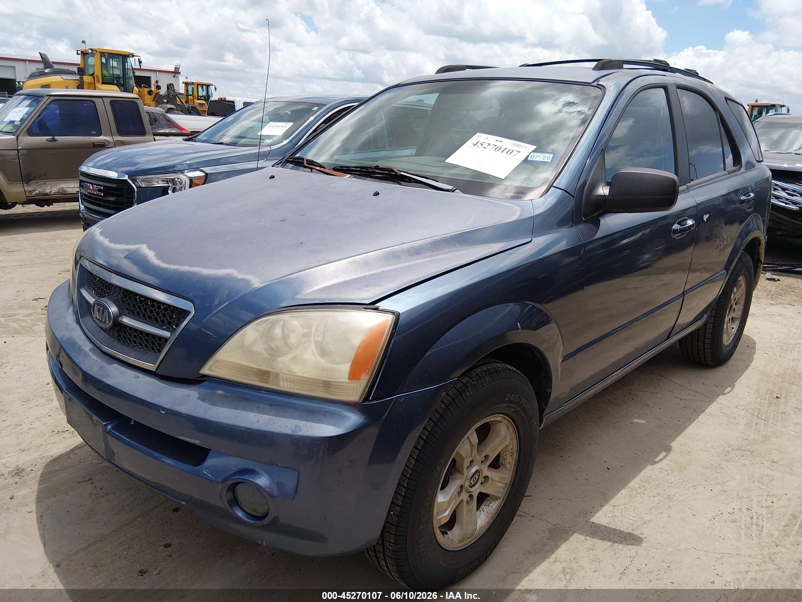 2005 Kia Sorento Ex/lx Blue vin: KNDJD733355466748