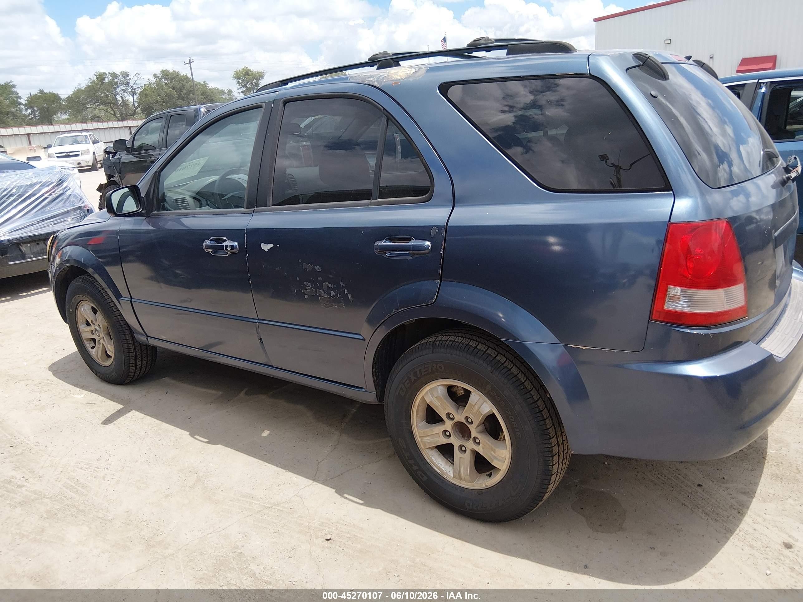 2005 Kia Sorento Ex/lx Blue vin: KNDJD733355466748