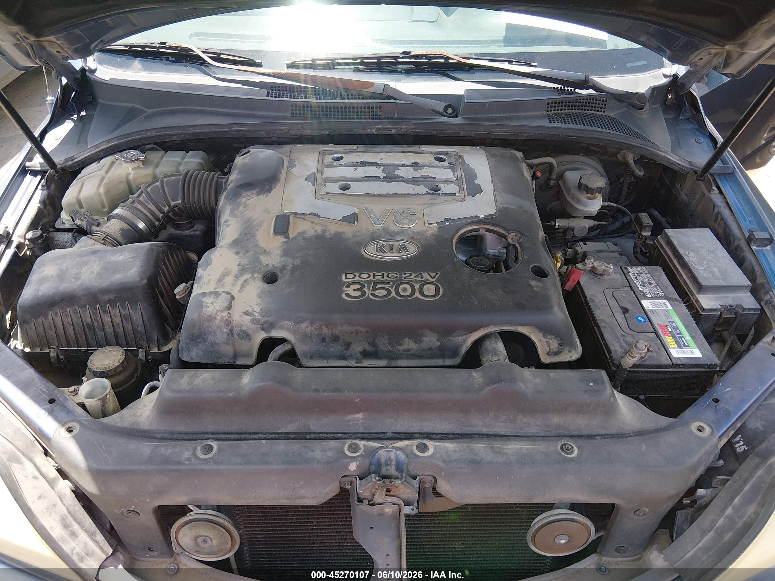 2005 Kia Sorento Ex/lx Blue vin: KNDJD733355466748
