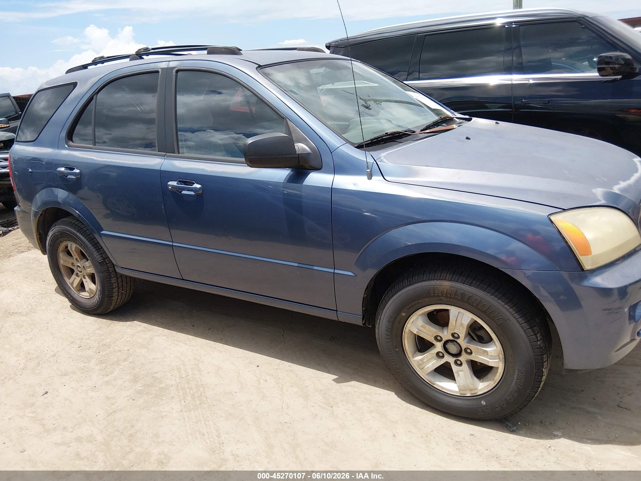 2005 Kia Sorento Ex/lx Blue vin: KNDJD733355466748