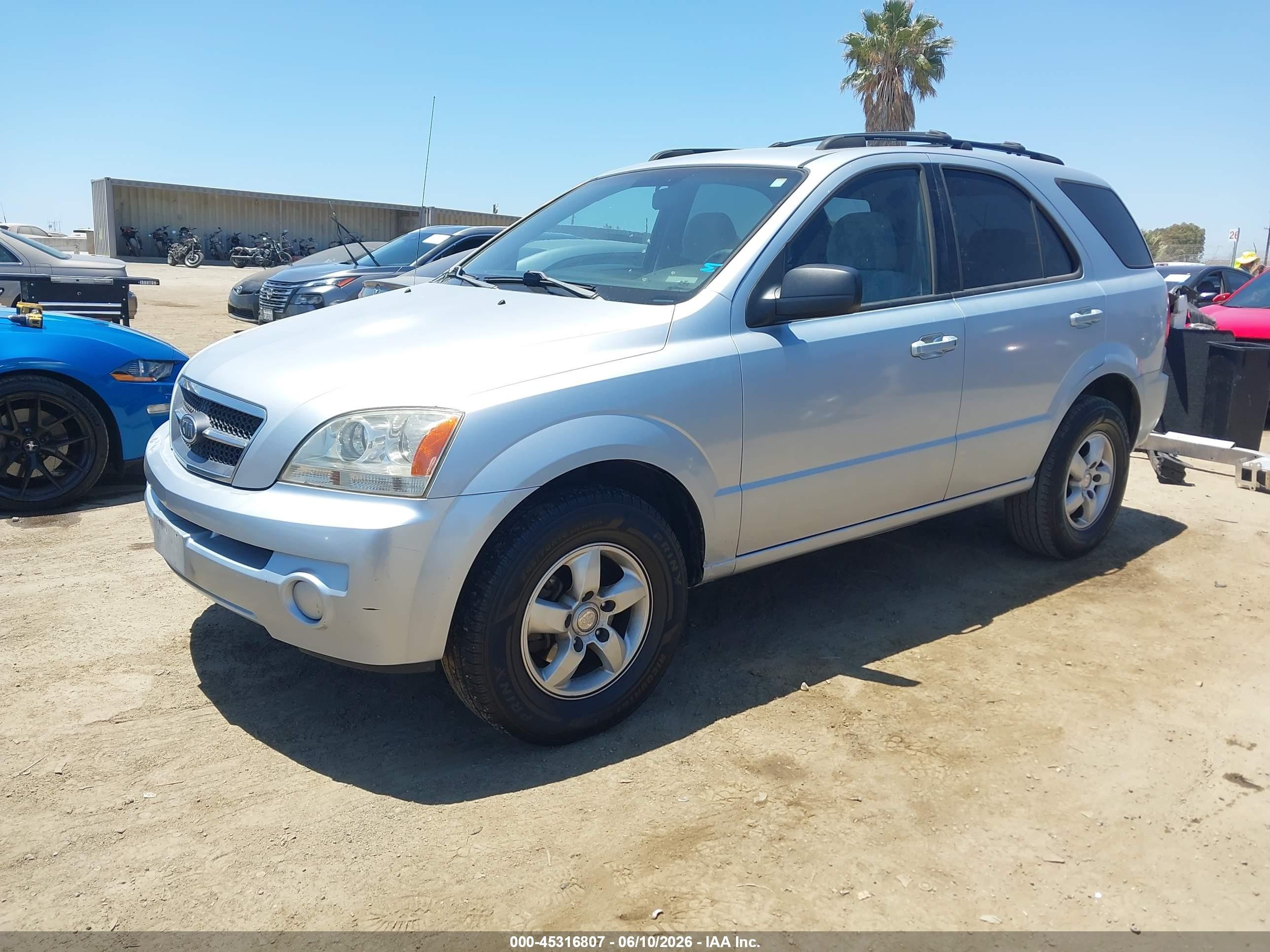 2006 Kia Sorento Ex/lx Silver vin: KNDJD733365535536