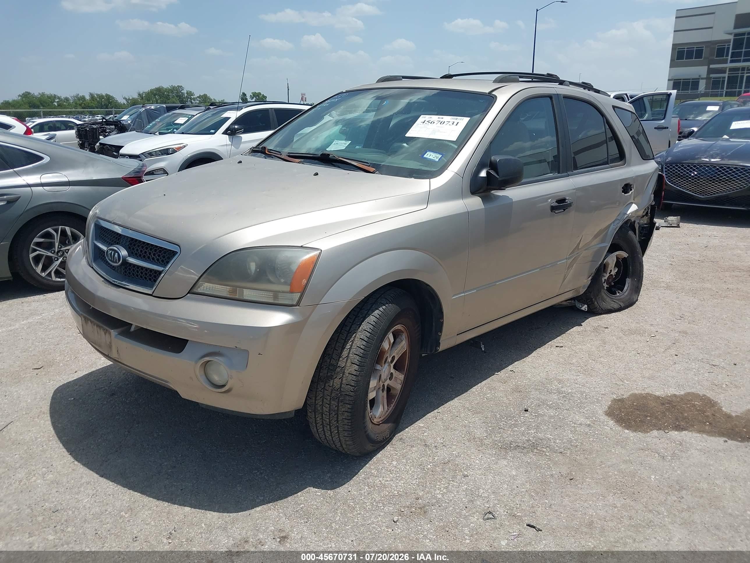 2006 Kia Sorento Ex/lx Champagne vin: KNDJD733365609764